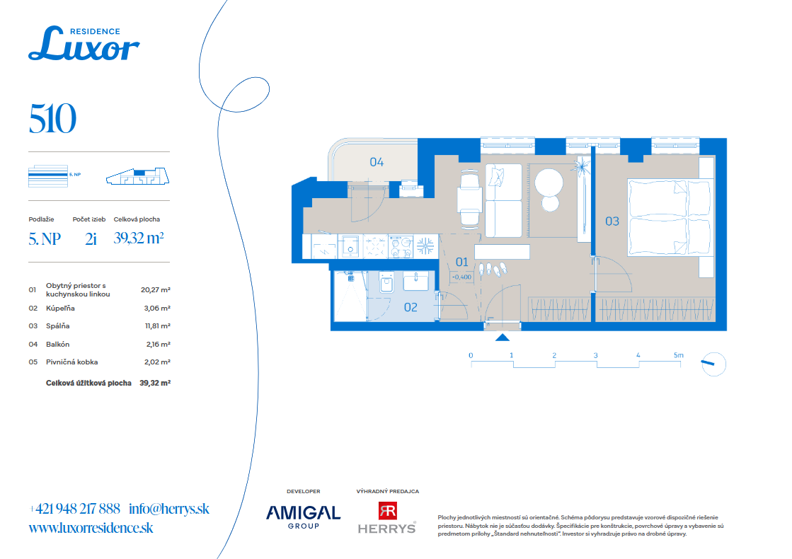 Luxor Residence - Detail bytu 510