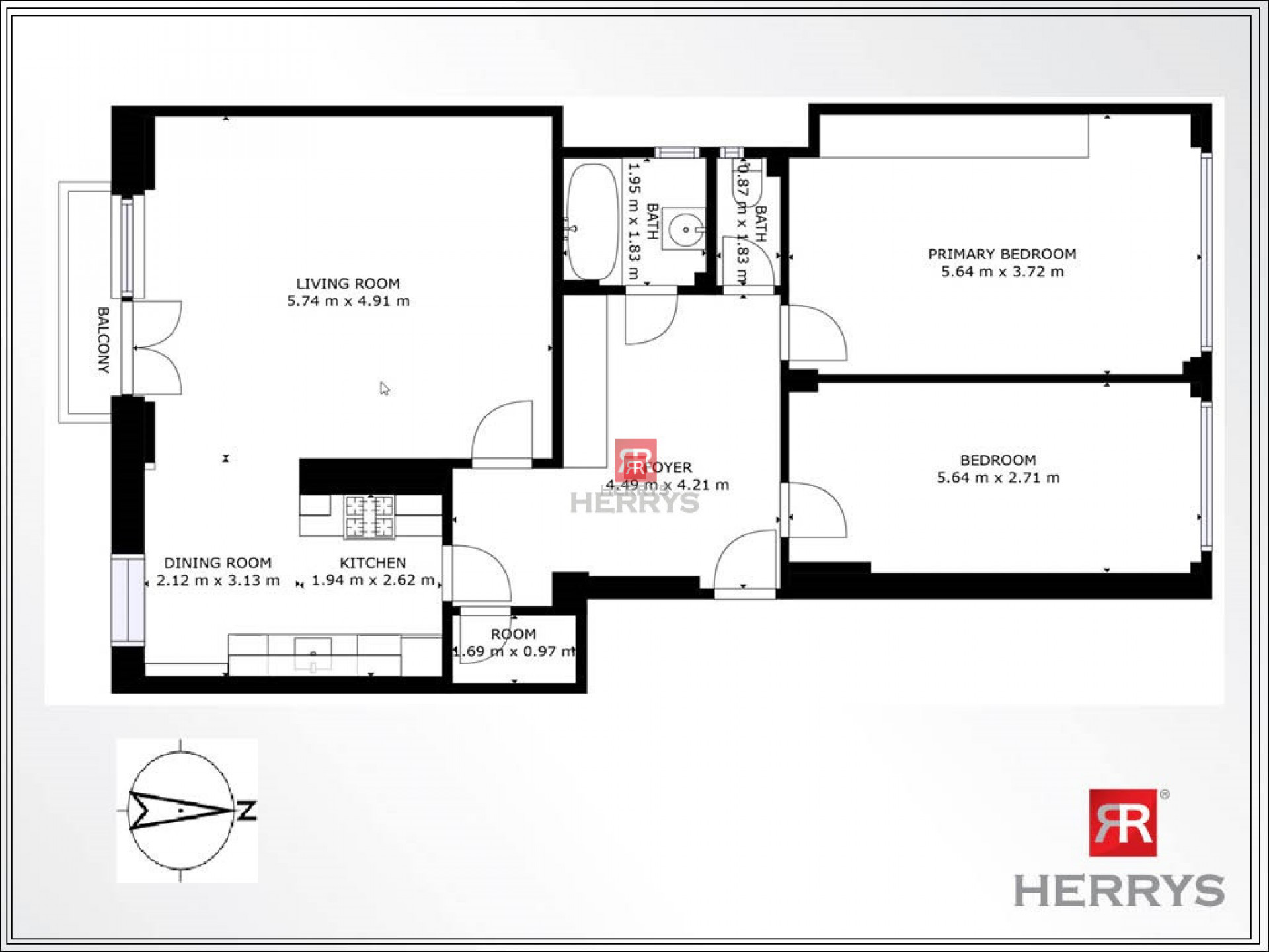 HERRYS - For sale spacious 3 rooms apartment with balcony, cellar and good parking possibilities
