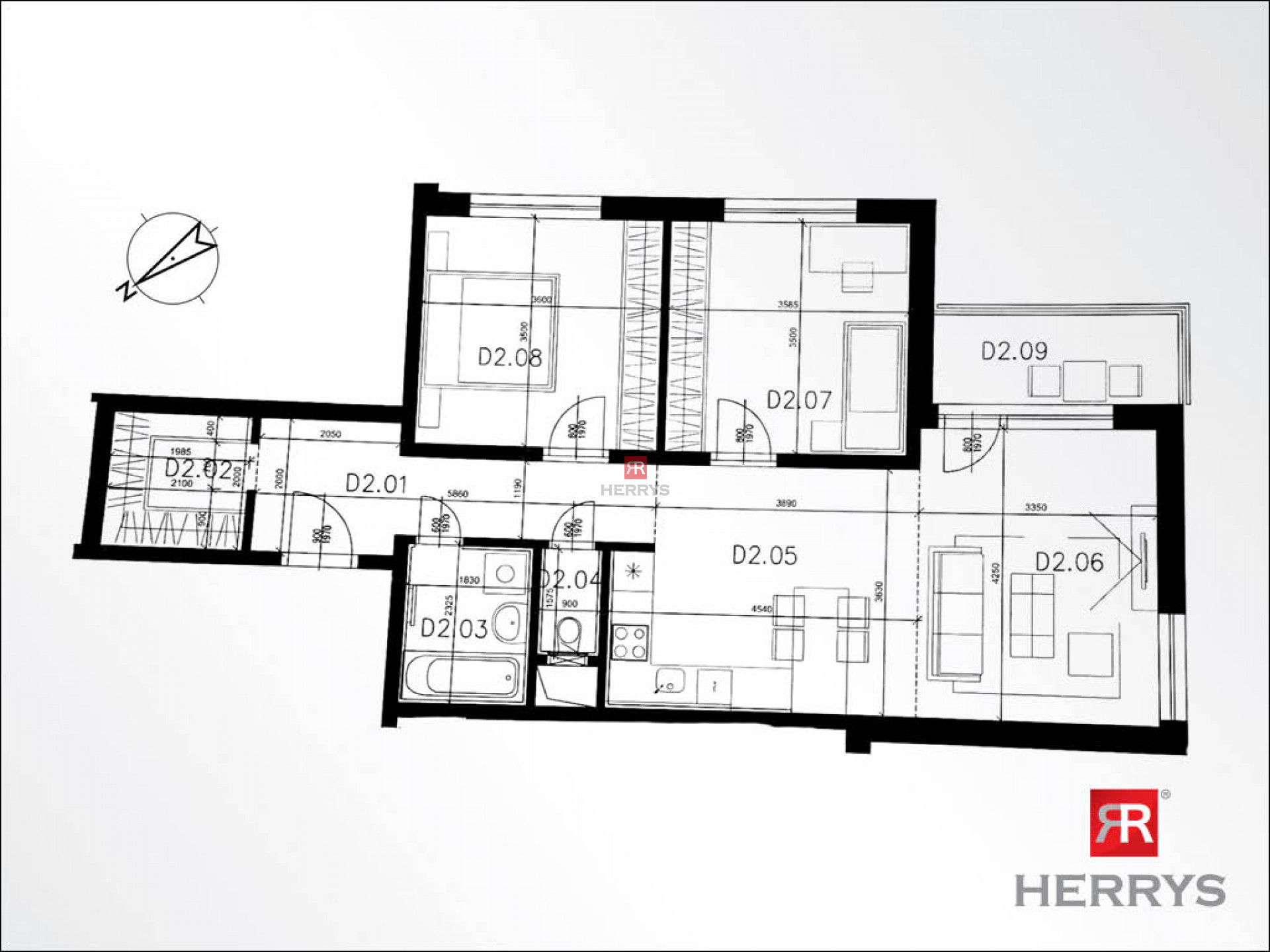 HERRYS - pleasant 3,5-room apartment for rent in Raca