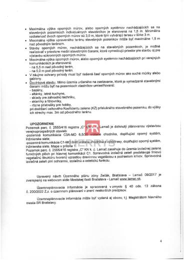 HERRYS - Na predaj rovinatý stavebný pozemok pre rodinný dom v Lamači&nbsp;
