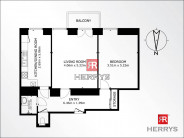 HERRYS - Spacious 2-room apartment for sale on the Danube waterfront