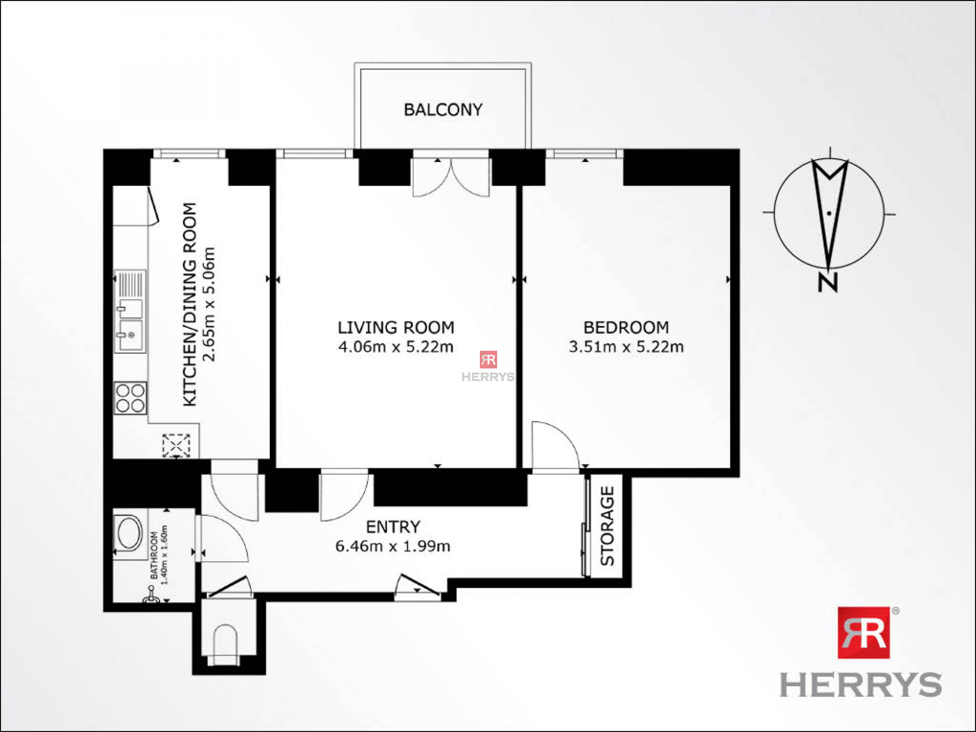 HERRYS - Spacious 2-room apartment for sale on the Danube waterfront