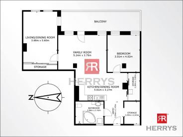 HERRYS - For sale spacious 3-room apartment with a covered terrace in the sought-after location&nbsp;