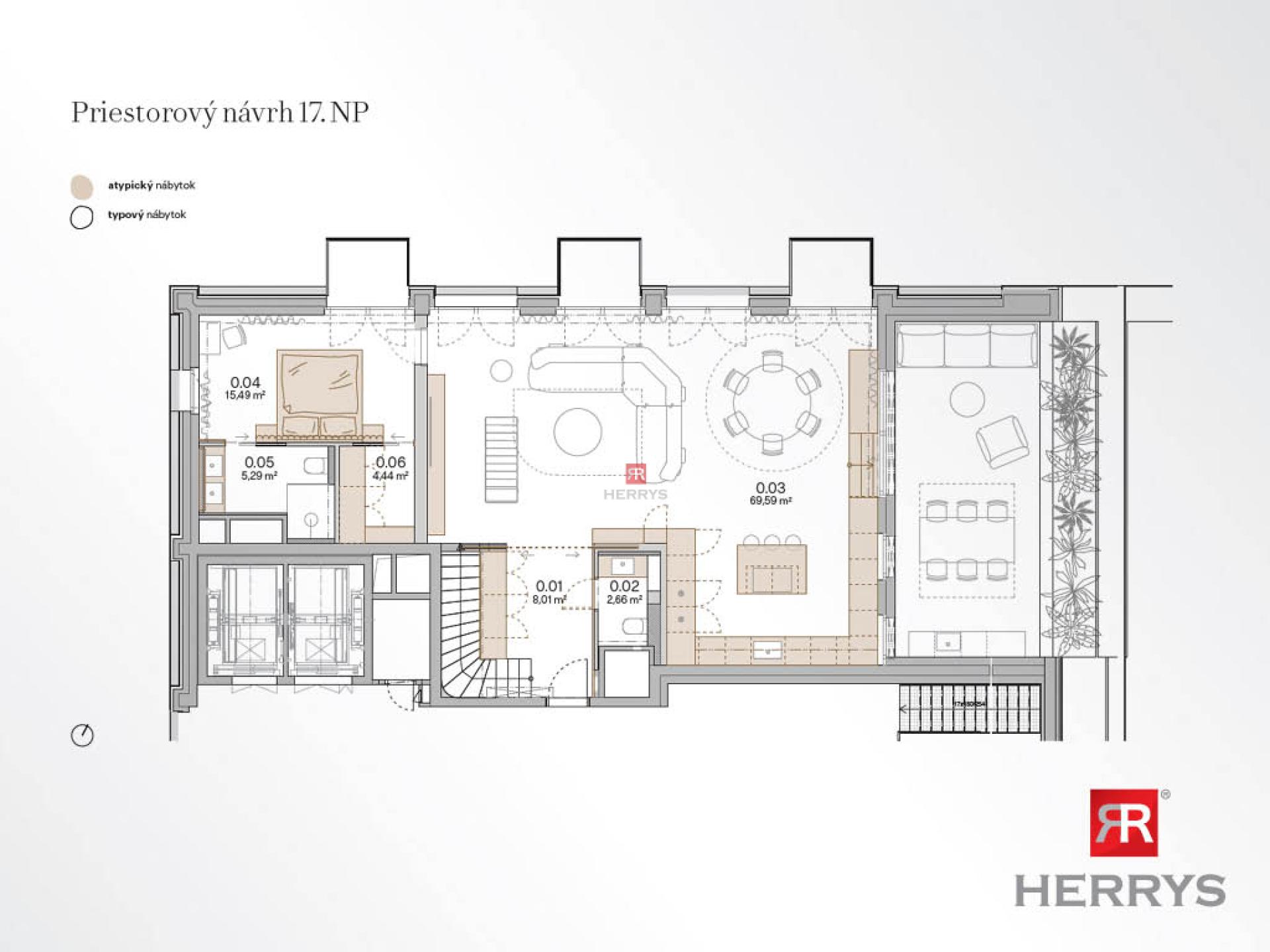 HERRYS -&nbsp;Na predaj jedinečný 5-izbový byt v&nbsp;novostavbe Metropolis v&nbsp;bratislavskom downtowne
