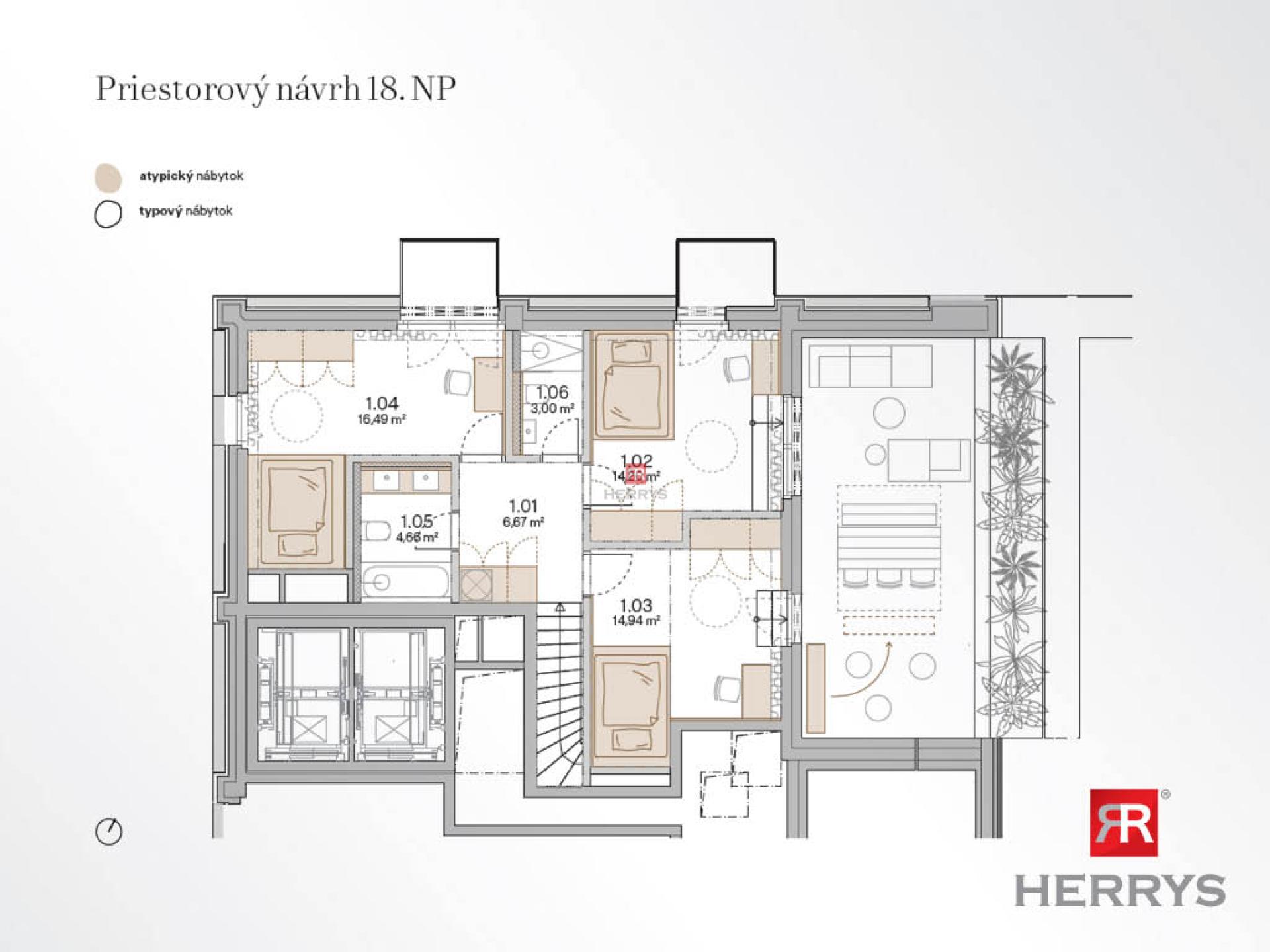 HERRYS -&nbsp;Na predaj jedinečný 5-izbový byt v&nbsp;novostavbe Metropolis v&nbsp;bratislavskom downtowne