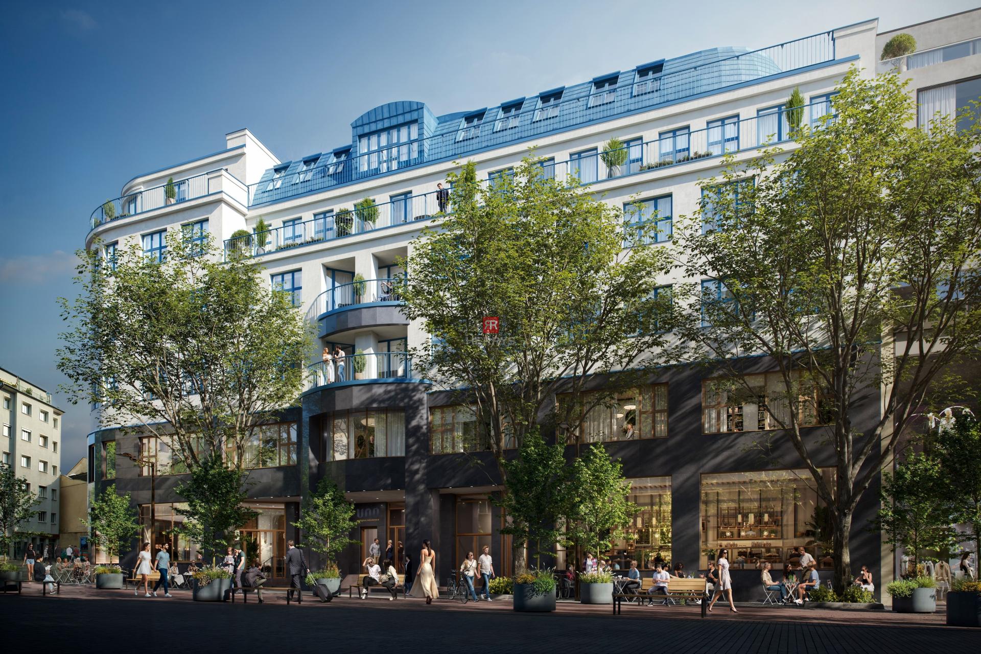 HERRYS – Na predaj 2-izbový apartmán na 4.NP v centre Bratislavy v projekte UNO Poštová Residence