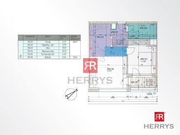 HERRYS - Na predaj kompletne zariadený 2-izbový byt s garážou v projekte Blumental