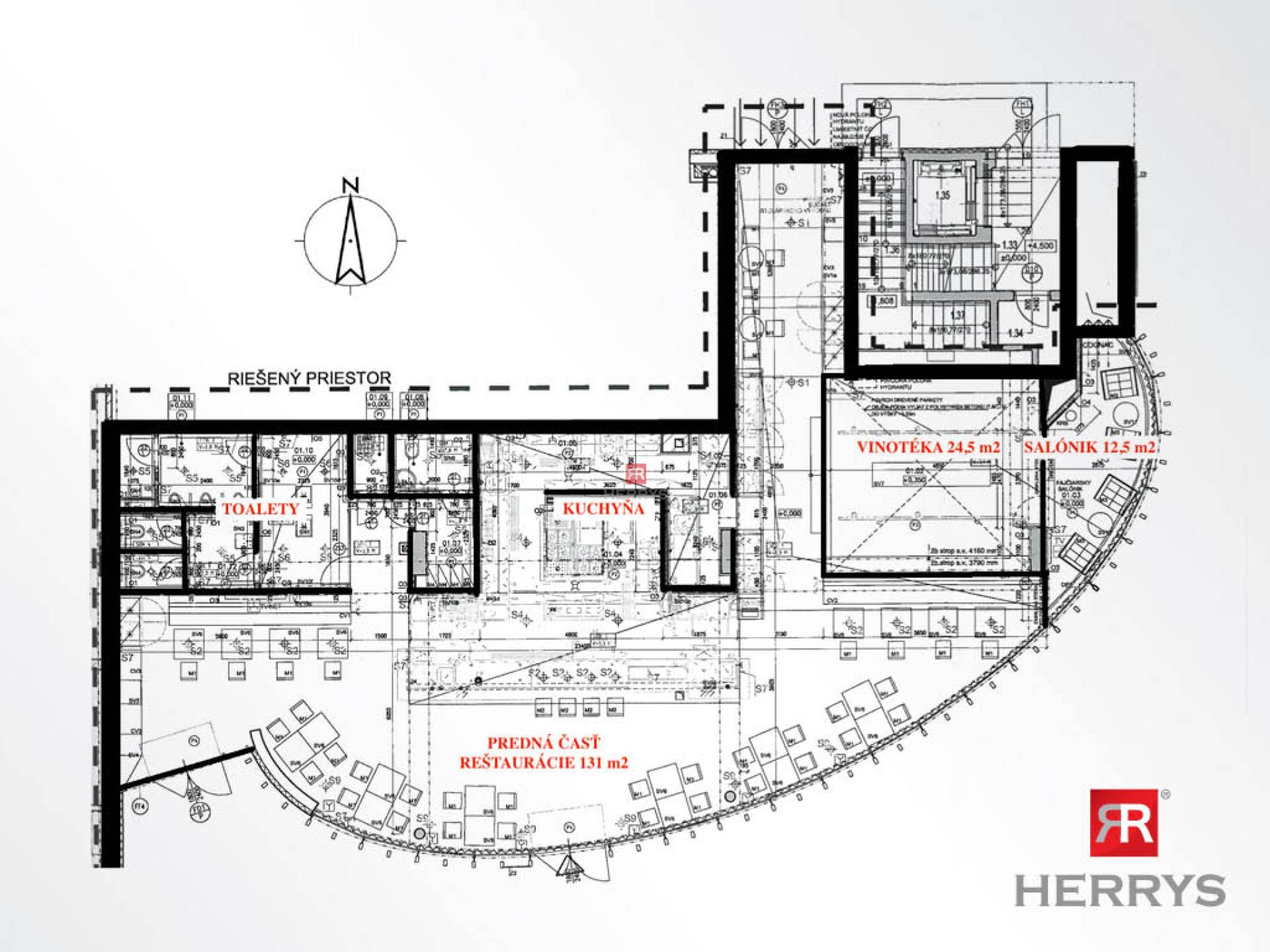 HERRYS - Na prenájom reštaurácia s veľkou terasou v atraktívnom projekte Petržalka City