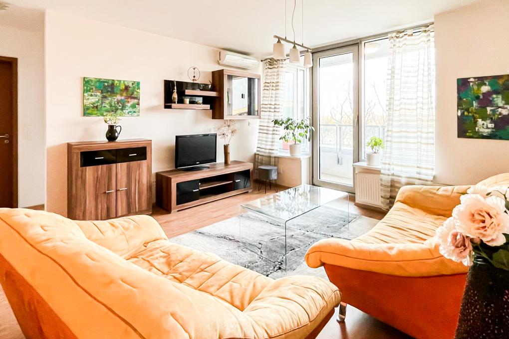 HERRYS - Na prenájom 2-izbový kompletne zariadený byt v projekte III Veže na Bajkalskej ulici