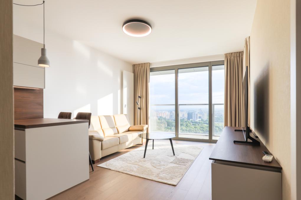 HERRYS - Na prenájom 2-izbový kompletne zariadený byt v projekte Eurovea Tower
