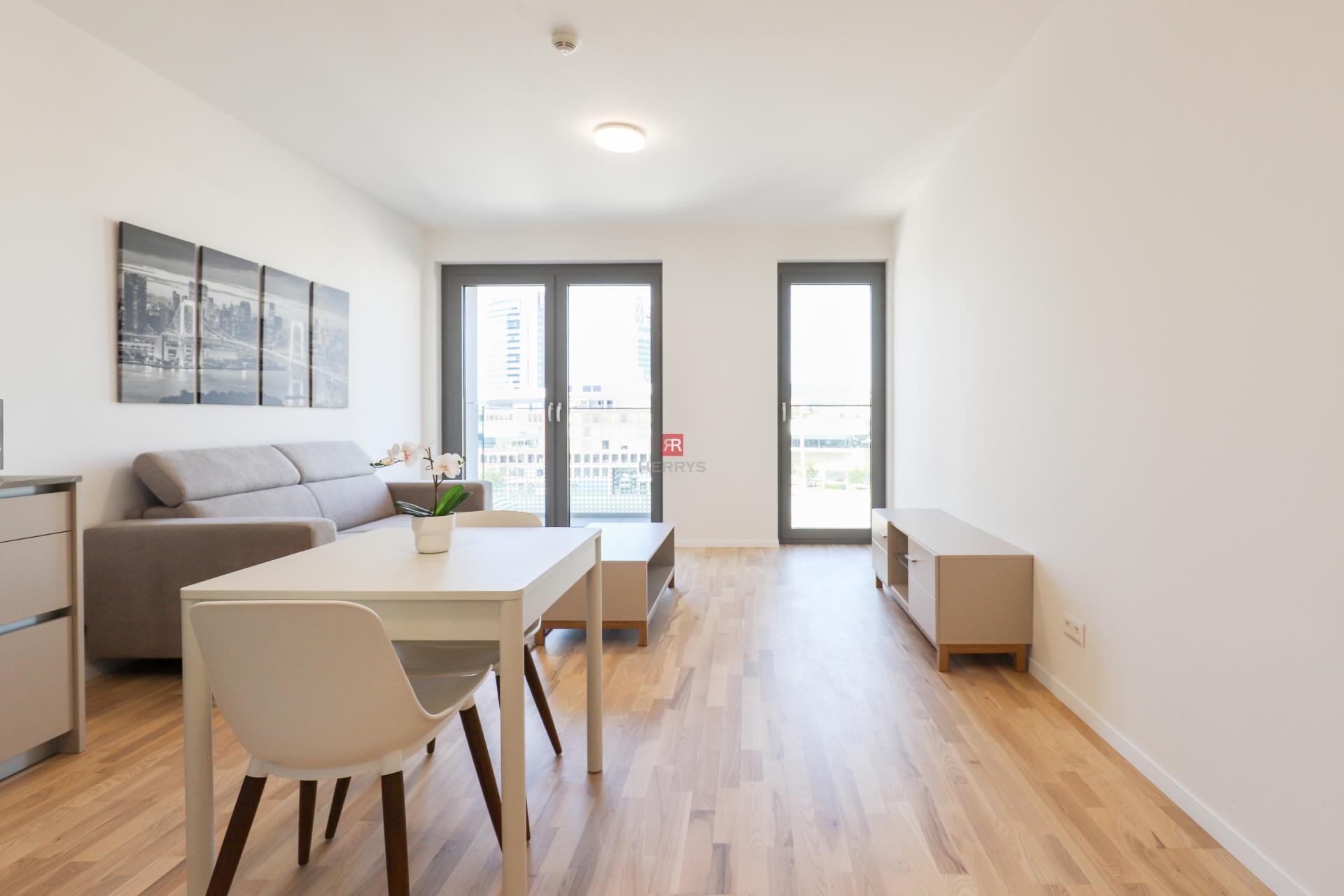 HERRYS - Na prenájom úplne nový, zariadený 1-izbový apartmán v projekte METROPOLIS&nbsp;