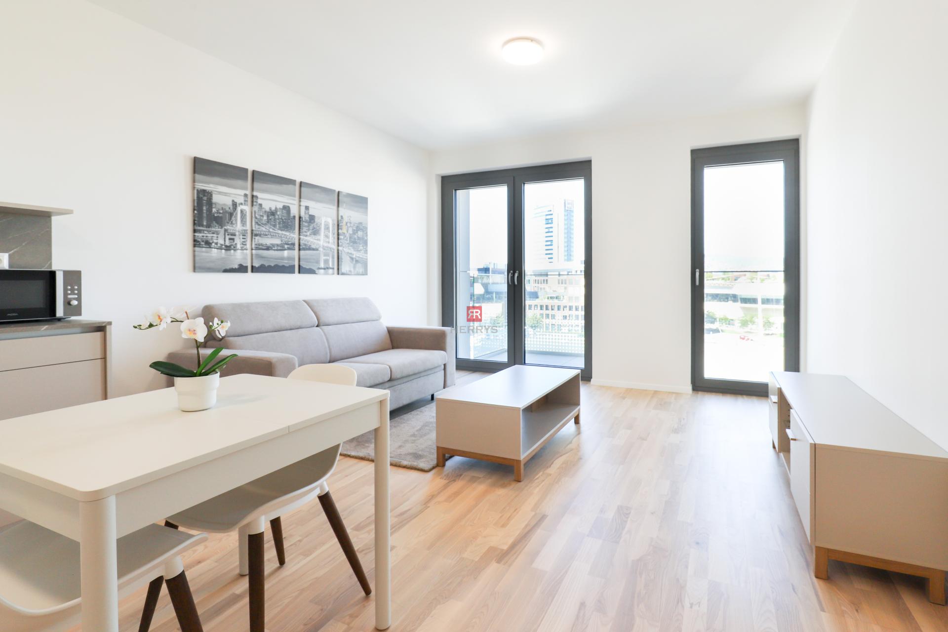 HERRYS - Na prenájom úplne nový, zariadený 1-izbový apartmán v projekte METROPOLIS&nbsp;