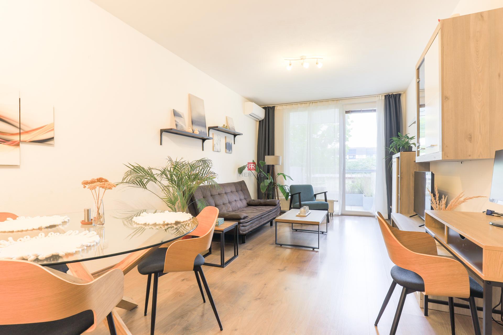 HERRYS - For rent 2-room air-conditioned apartment in a new building with easy parking
