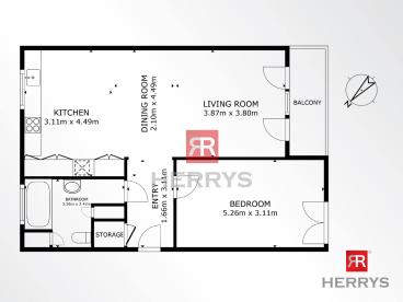 HERRYS - Stylish 2-room apartment for sale in the popular Nové Mesto district