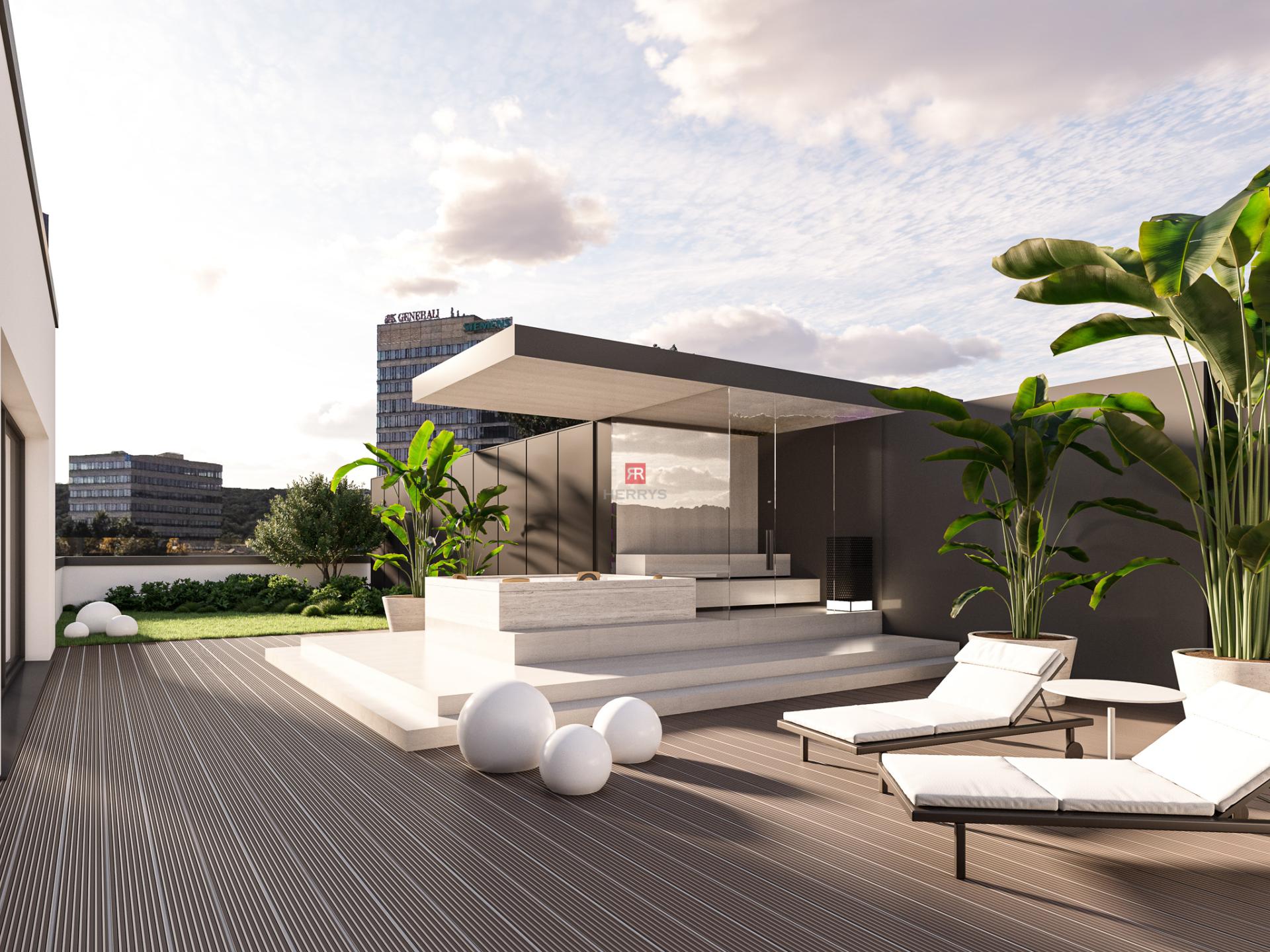 HERRYS – Exclusive 4-room penthouse with terrace for sale in the K Železnej studienke project