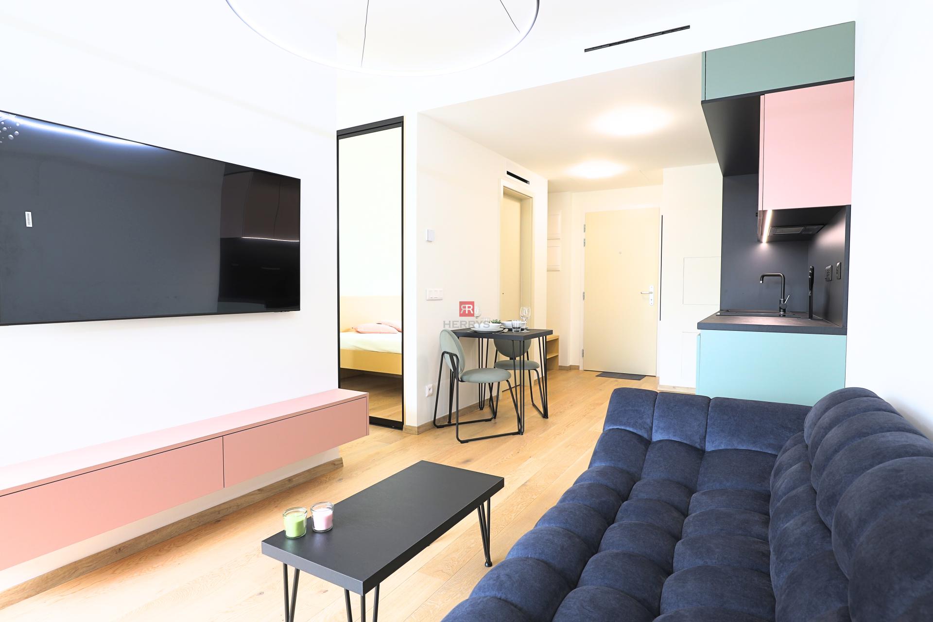 HERRYS - For rent luxurious 1.5-room fully furnished apartment in the Vydrica project