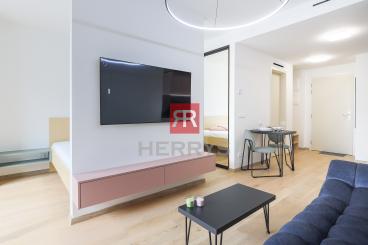 HERRYS - Na prenájom luxusný 1,5-izbový kompletne zariadený byt v projekte Vydrica
