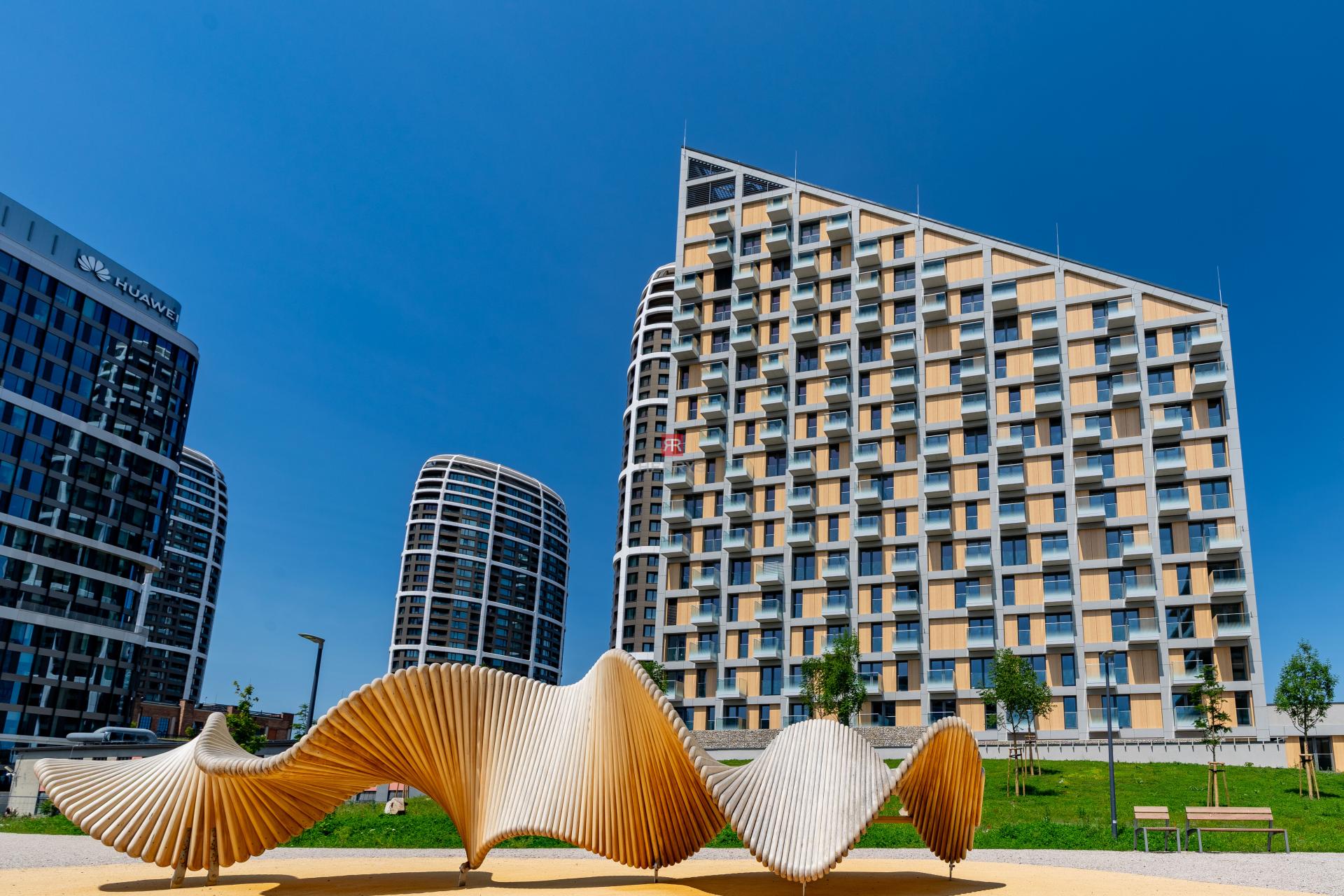 HERRYS - Na prenájom úplne nový, 1-izbový apartmán v projekte METROPOLIS, parking v cene