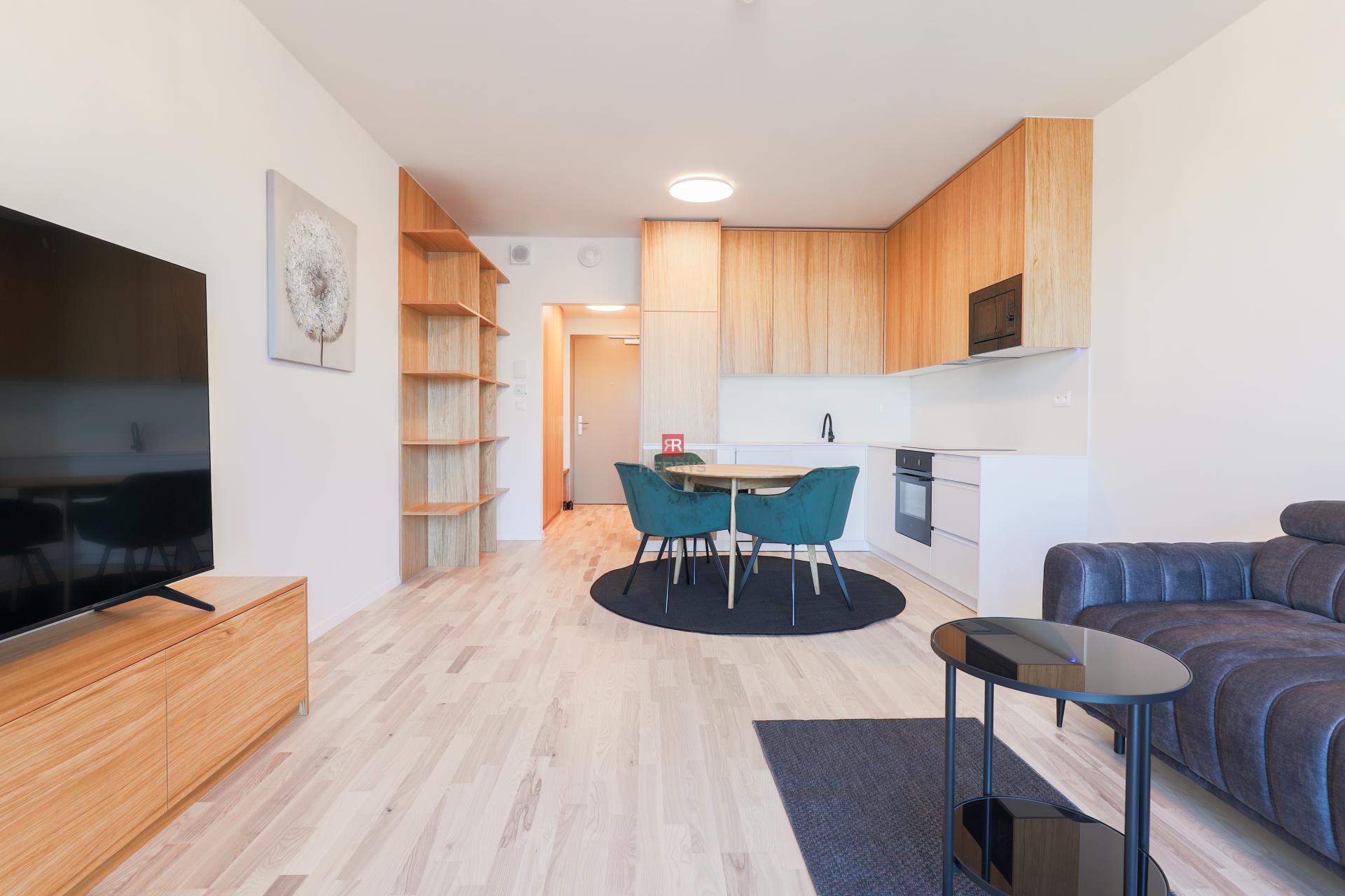 HERRYS - Na prenájom úplne nový, 1-izbový apartmán v projekte METROPOLIS, parking v cene