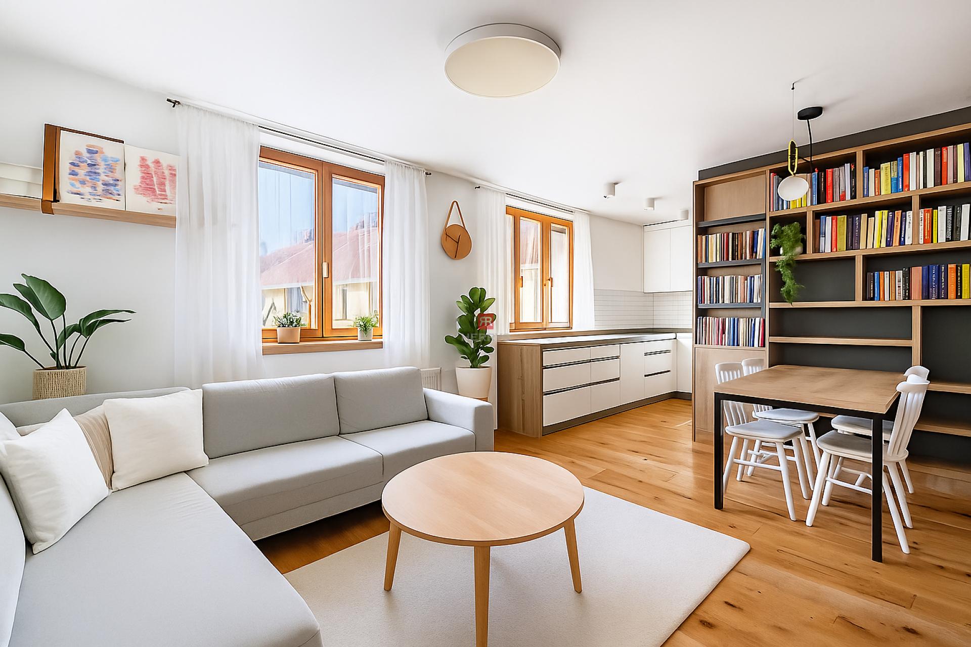 HERRYS – Beautiful 3-room apartment for sale after high-quality renovation on Zochova Street with a view of the castle