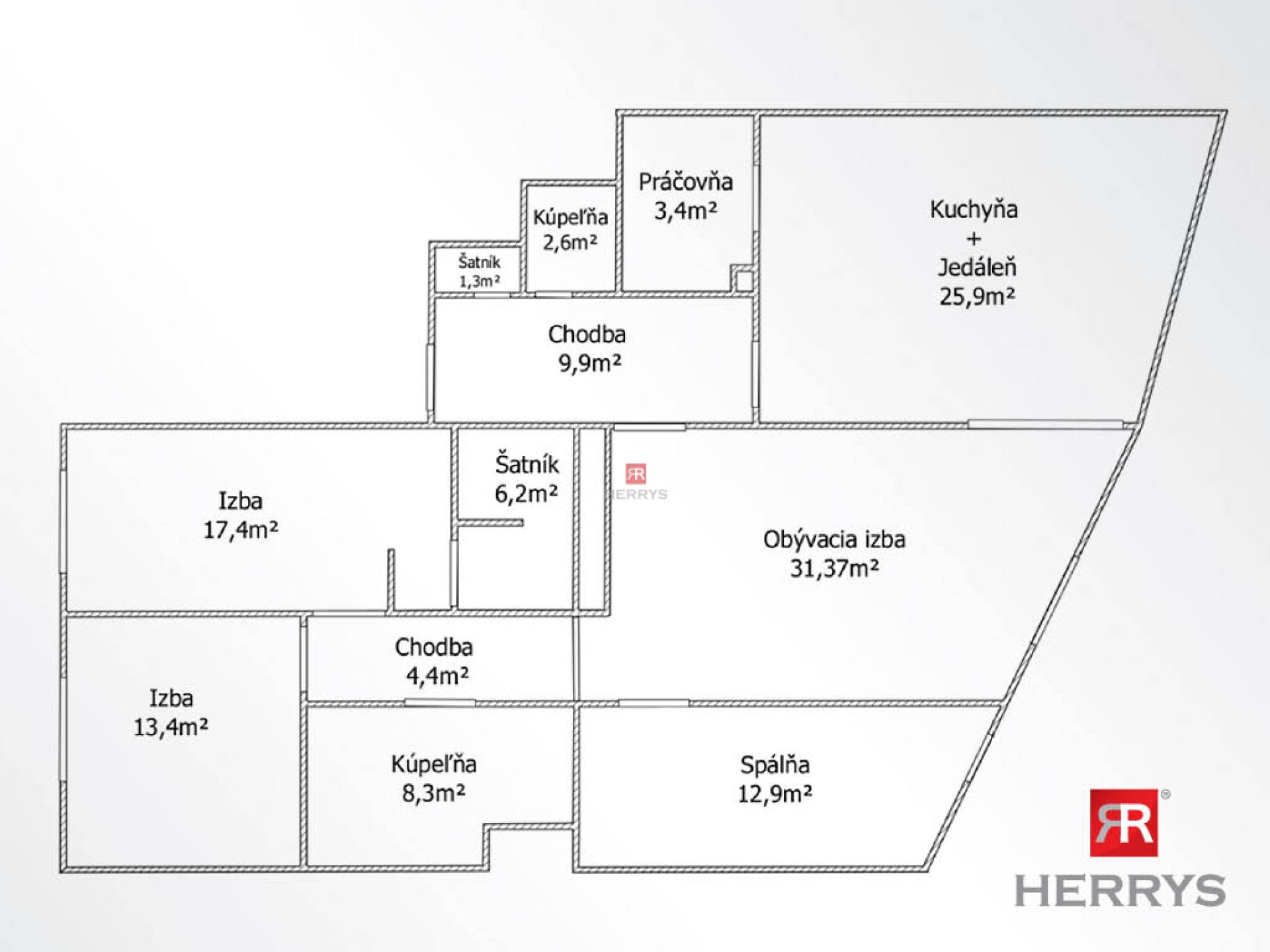HERRYS - Na predaj priestranný 4-izbový byt v Novostavbe pri ramene Dunaja