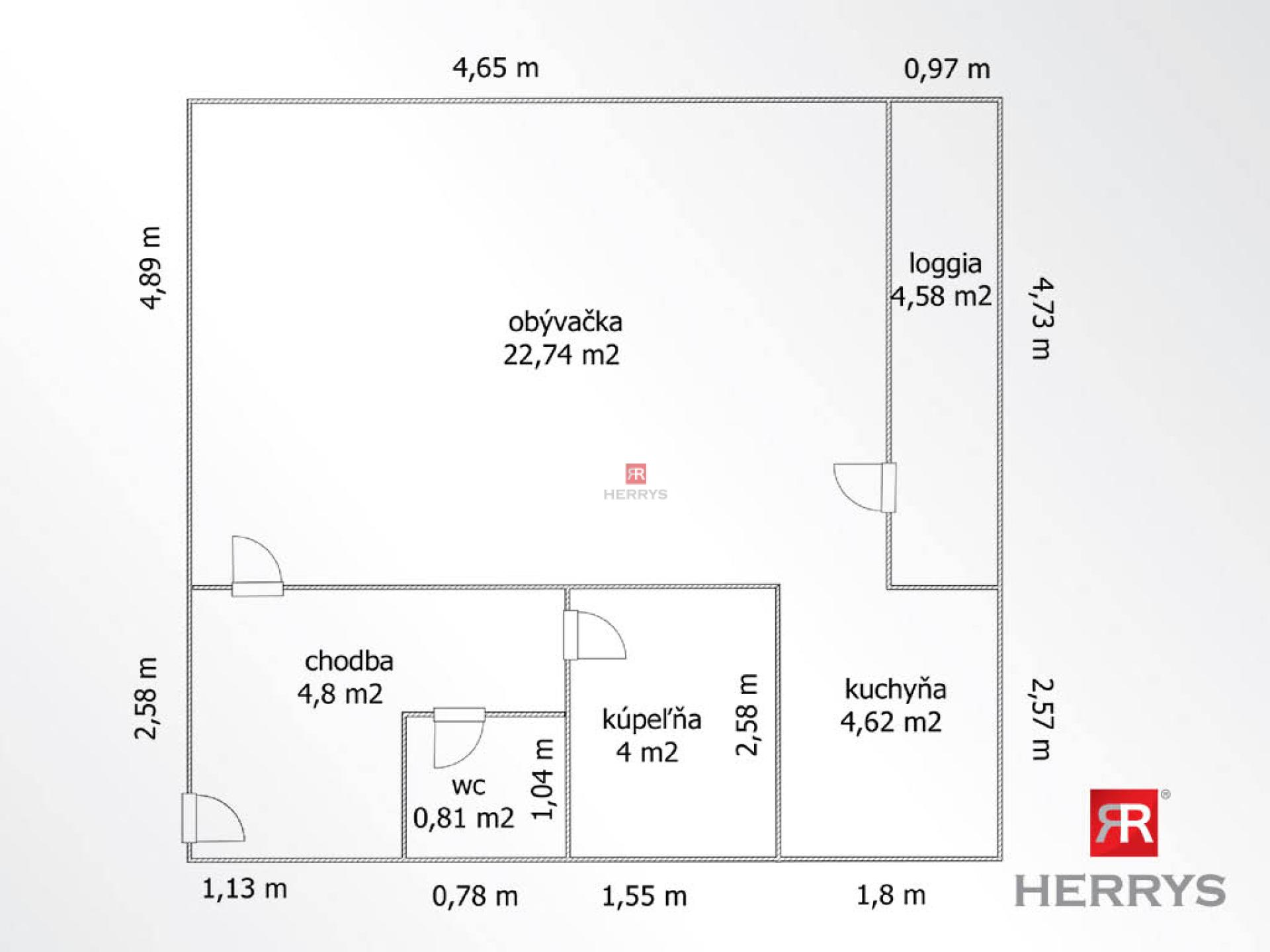 HERRYS – Na predaj 1-izbový byt s možnosťou úpravy na 1,5-i v exkluzívnej lokalite Starého Mesta