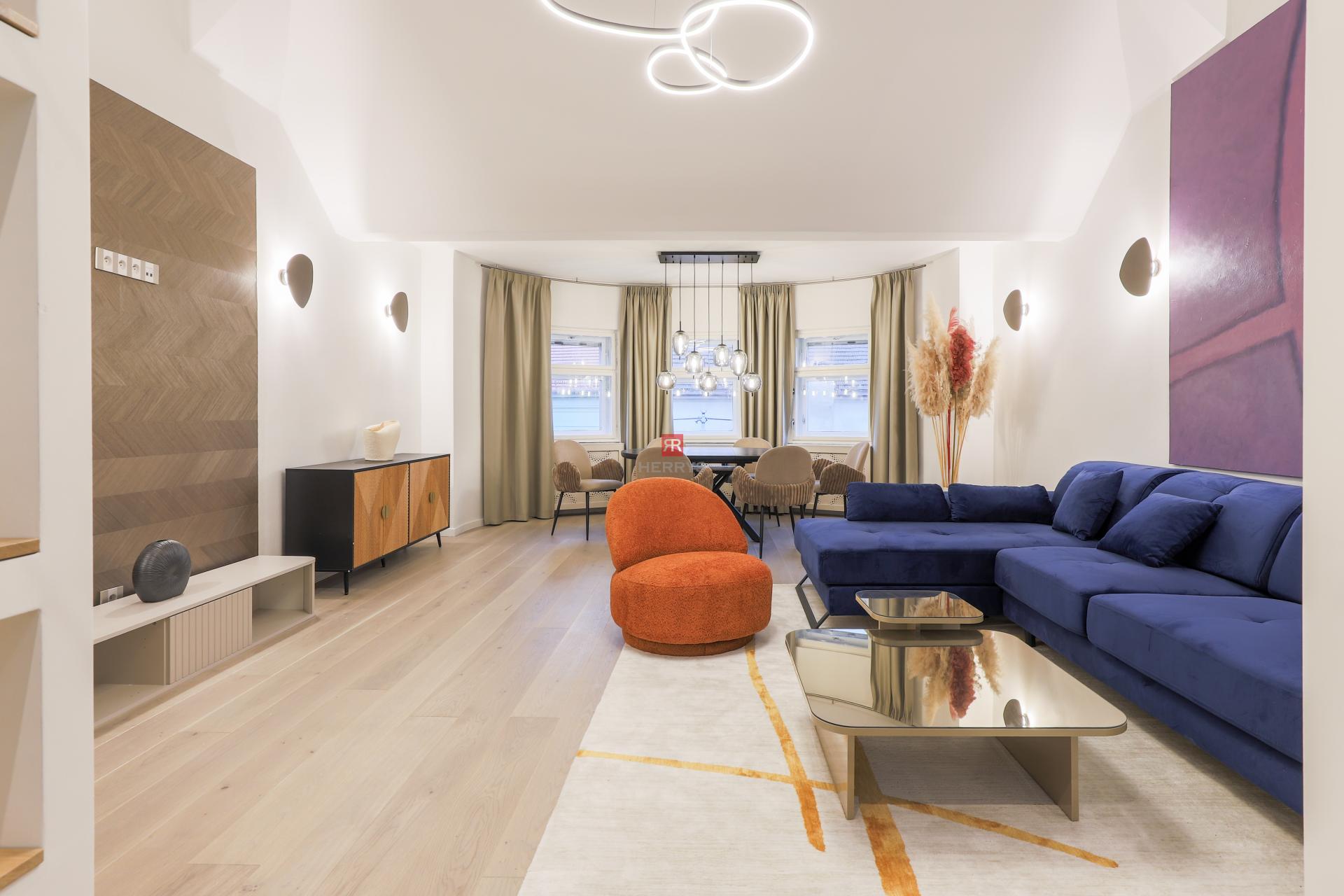 HERRYS - Na prenájom luxusný úplne nový 4-izbový kompletne zariadený byt na ulici Palisády