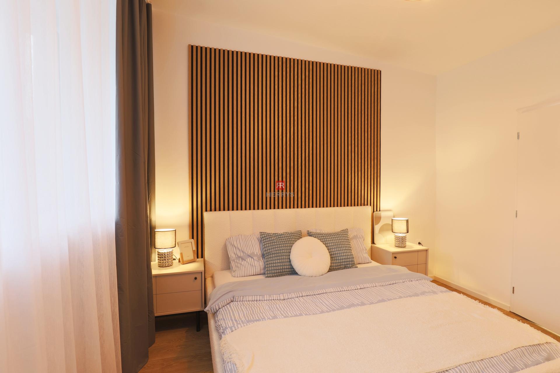 HERRYS – Na prenájom luxusný 2-izbový byt pri Horskom parku so záhradou a bazénom&nbsp;