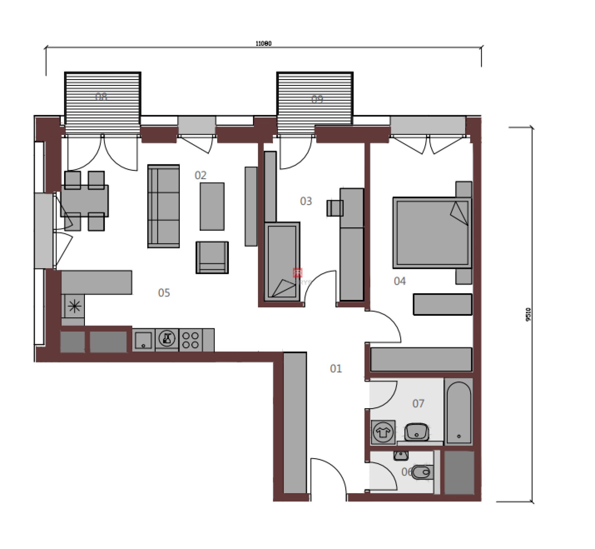 HERRYS - Na prenájom krásny, úplne nový 3-izbový zariadený byt v prémiovom komplexe METROPOLIS