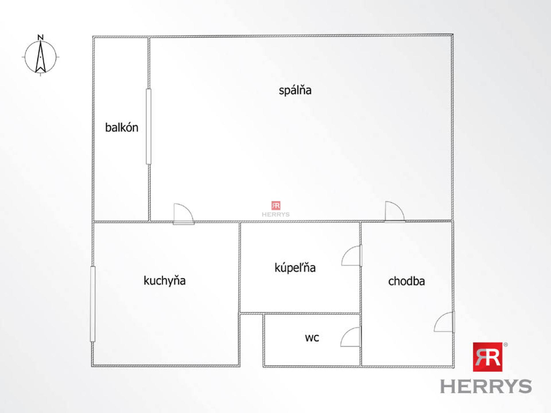 HERRYS – 1-room apartment for sale with the possibility of conversion to 2 rooms in a popular location near Štrkovec