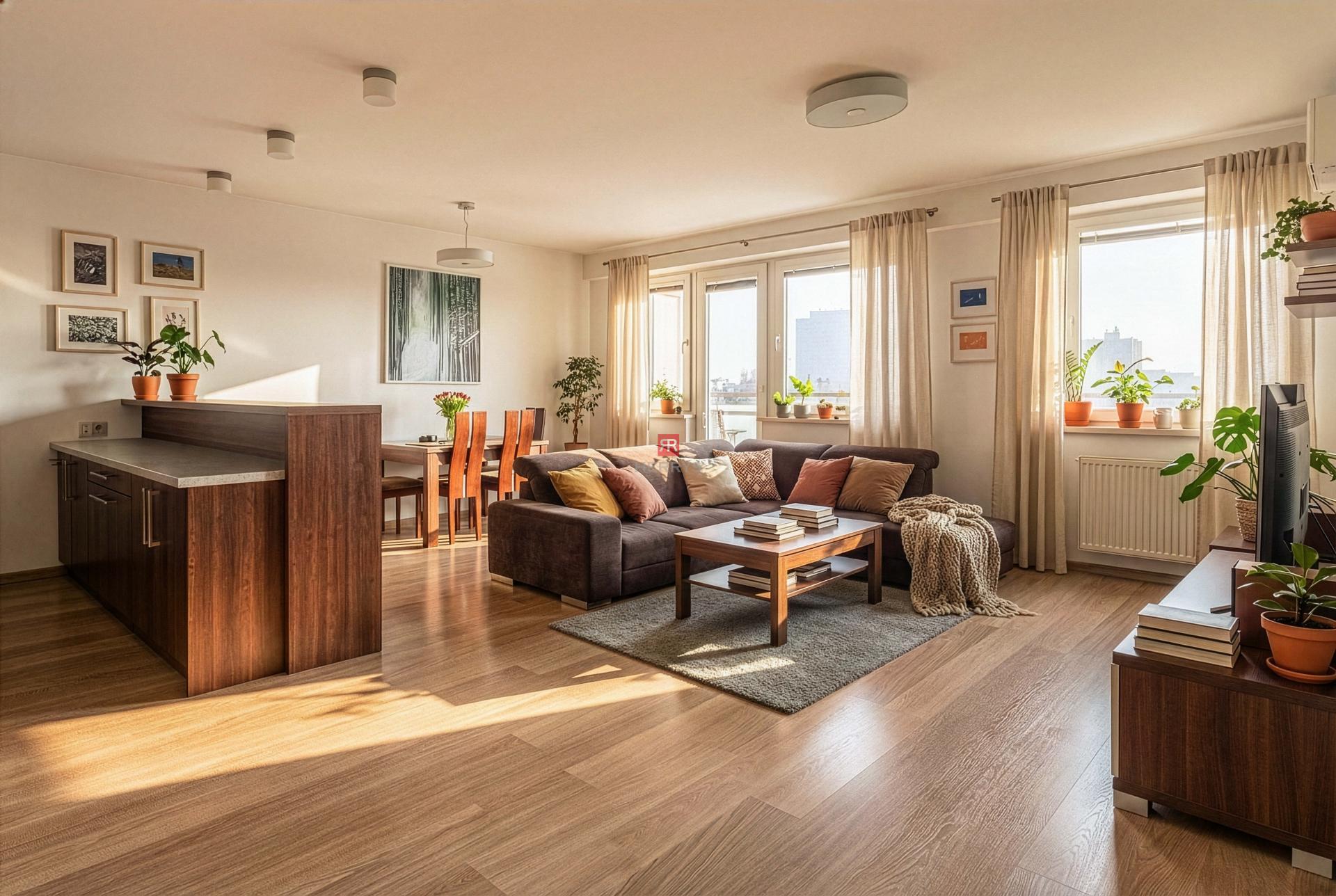 HERRYS - Na predaj priestranný slnečný 4-izbový byt s 3 balkónmi a parkovacím miestom, Hálkova ulica