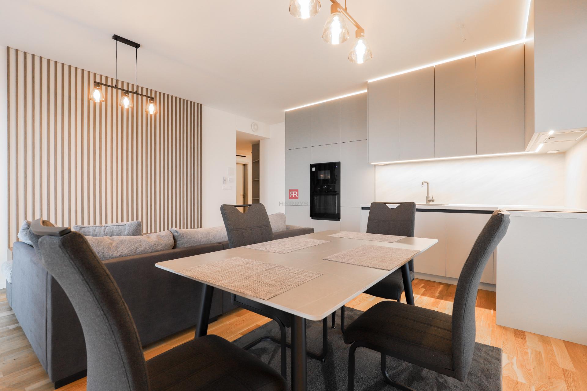 HERRYS - Na prenájom krásny, svetlý, úplne nový 3-izbový zariadený byt v novostavbe Metropolis