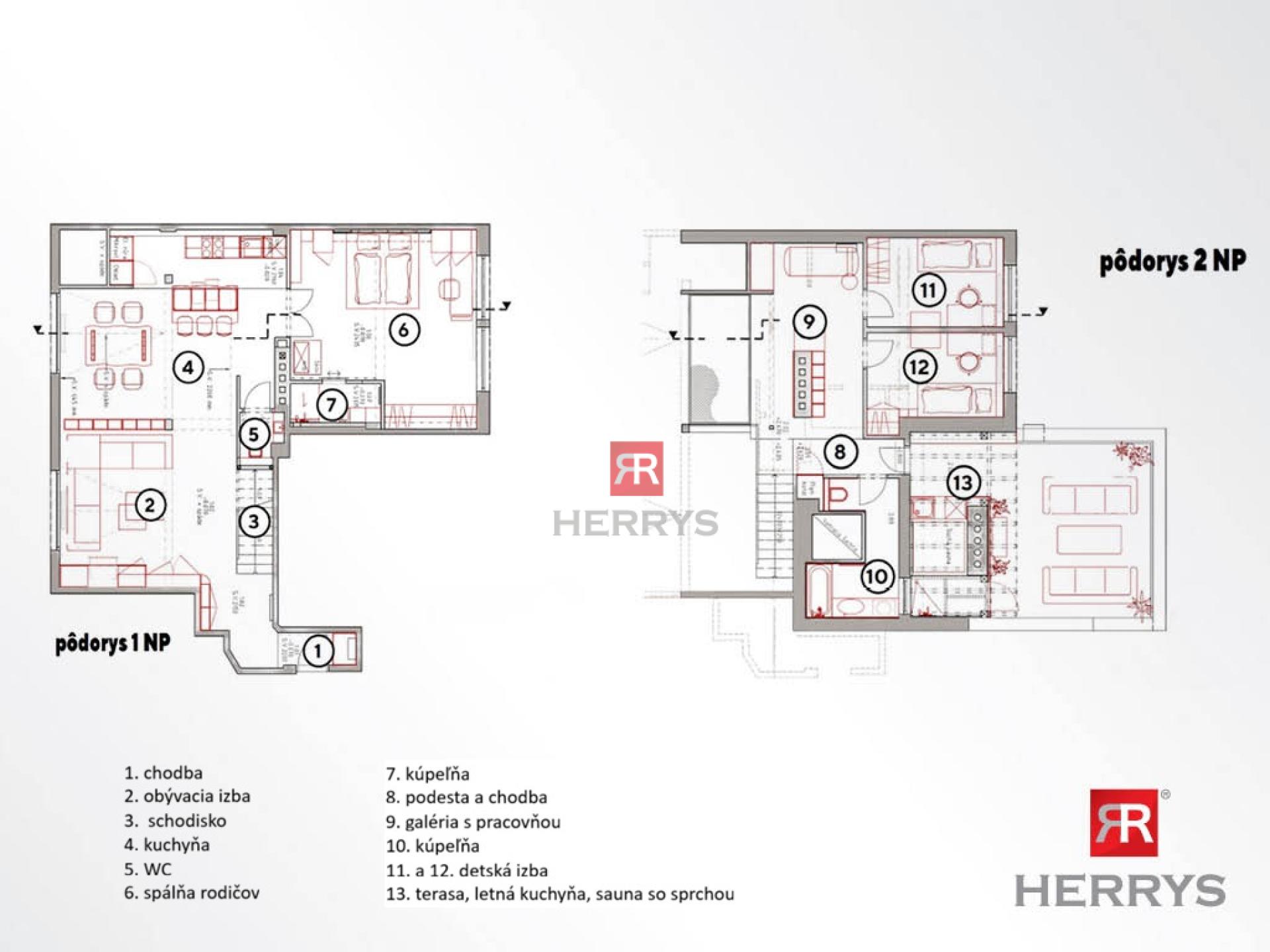 HERRYS – Na predaj výnimočný 4-izbový mezonet s terasou a wellness na Legionárskej ulici