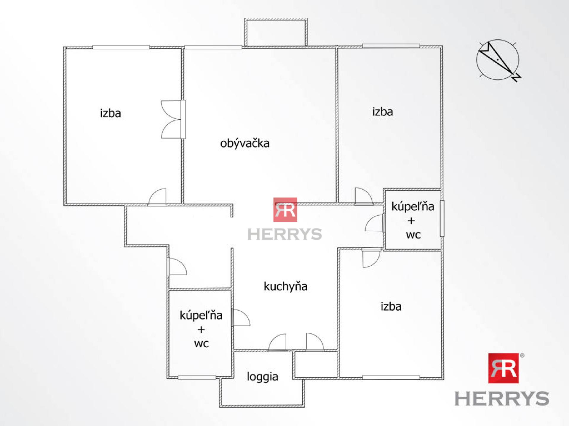 HERRYS - Na predaj priestranný 4-izbový byt po kompletnej rekonštrukcii vo vnútrobloku