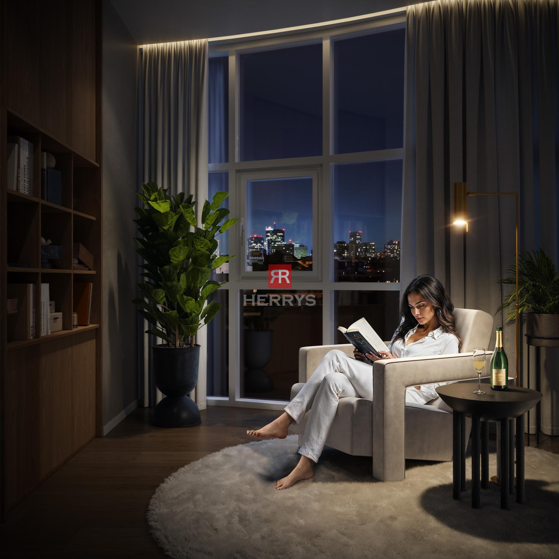 HERRYS – Na predaj&nbsp;2-izbový apartmán v centre Bratislavy v projekte UNO Poštová Residence&nbsp;