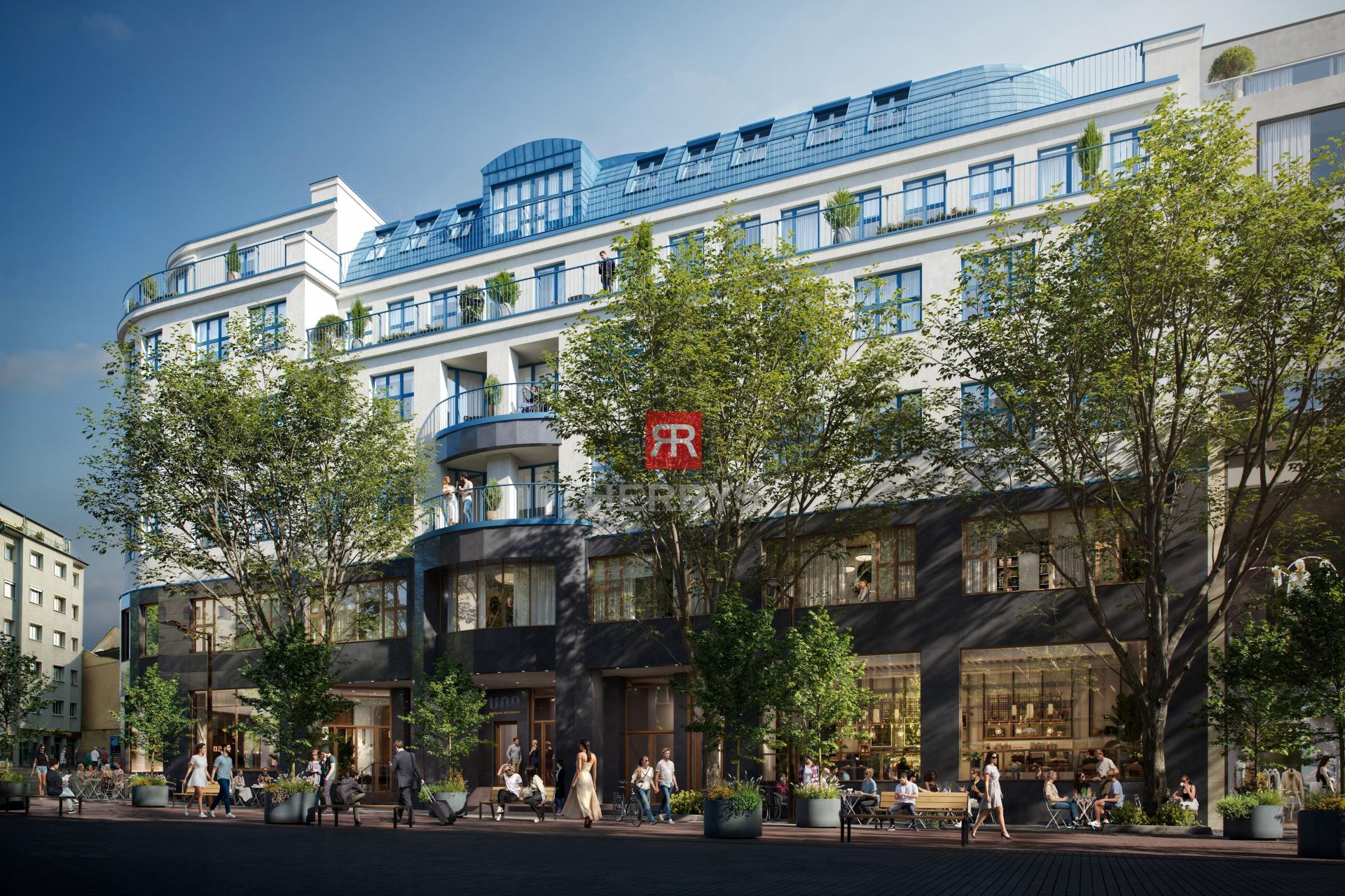 HERRYS – Na predaj atraktívny 1-izbový apartmán v&nbsp;centre, v pamiatkovej budove UNO Poštová Residence