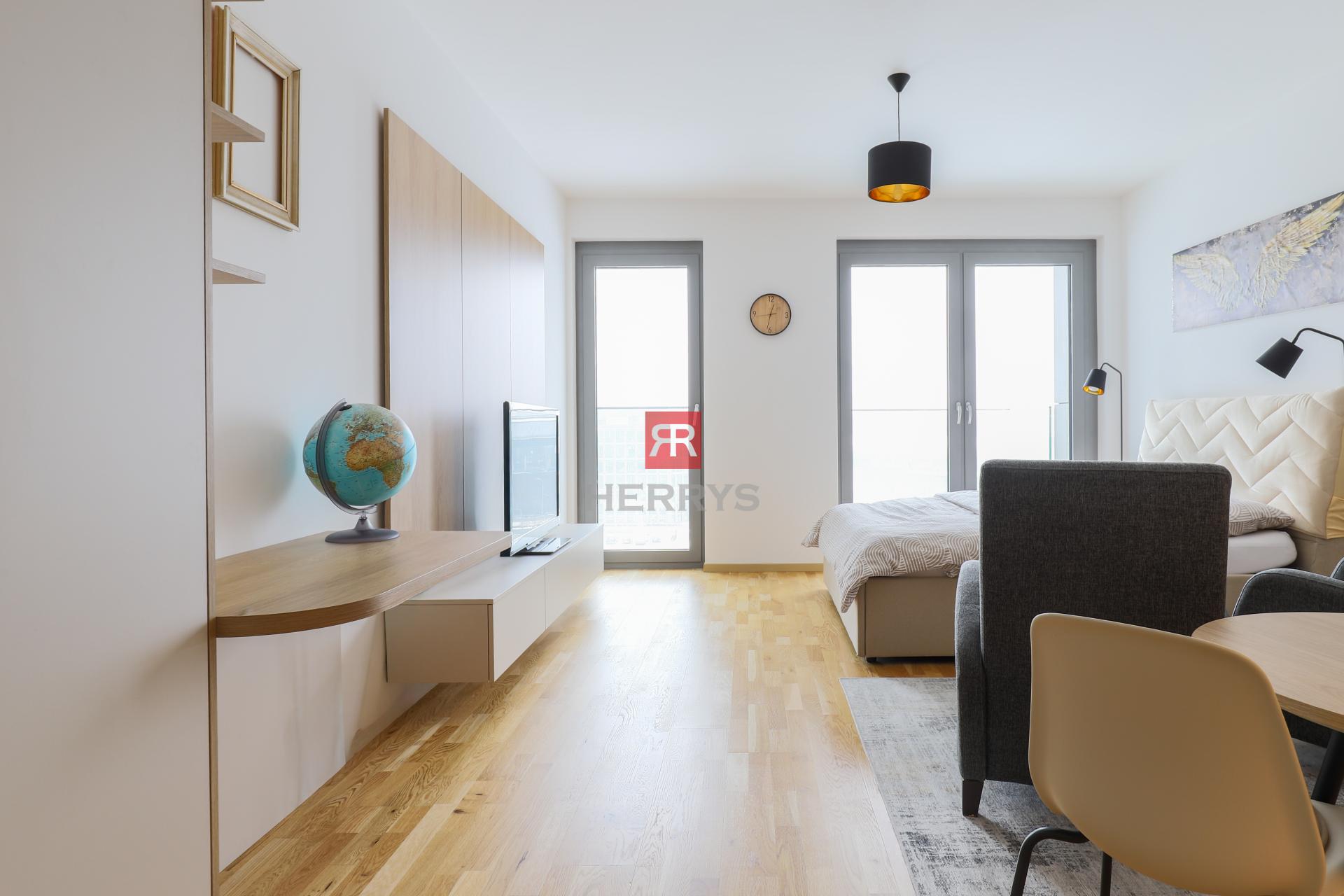 HERRYS - Prenájom moderný 1 izbový byt v prémiovom projekte Metropolis, s parkovacím miestom.&nbsp;