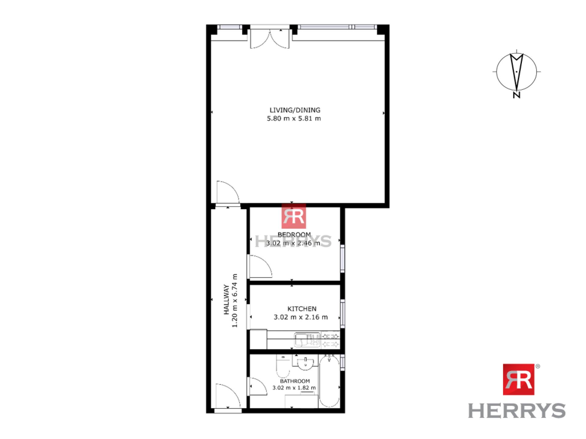 HERRYS - Na predaj priestranný 2 izbový byt v lukratívnej lokalite Staré Mesto
