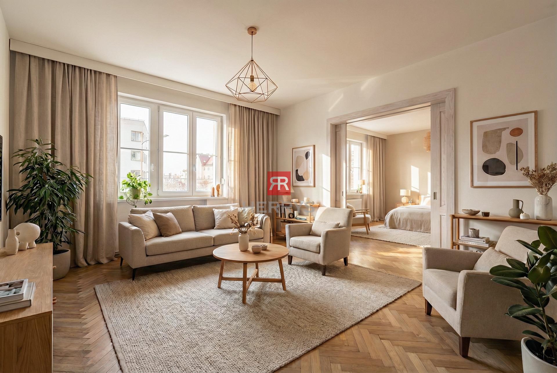 HERRYS - Na predaj exkluzívny staromestský 4 izbový byt s možnosťou prerobenia na 5 izbový&nbsp;