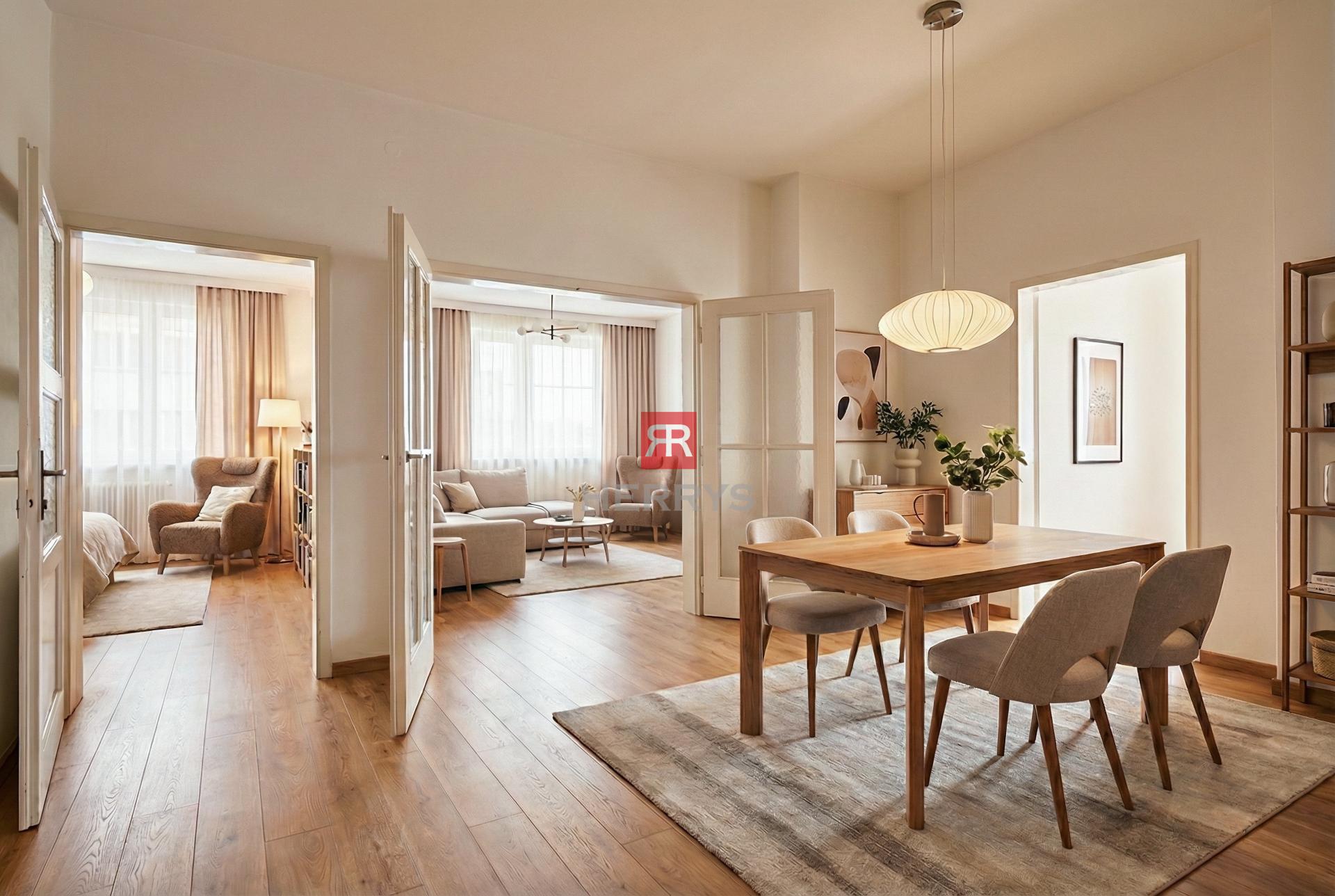 HERRYS - Na predaj exkluzívny staromestský 4 izbový byt s možnosťou prerobenia na 5 izbový&nbsp;