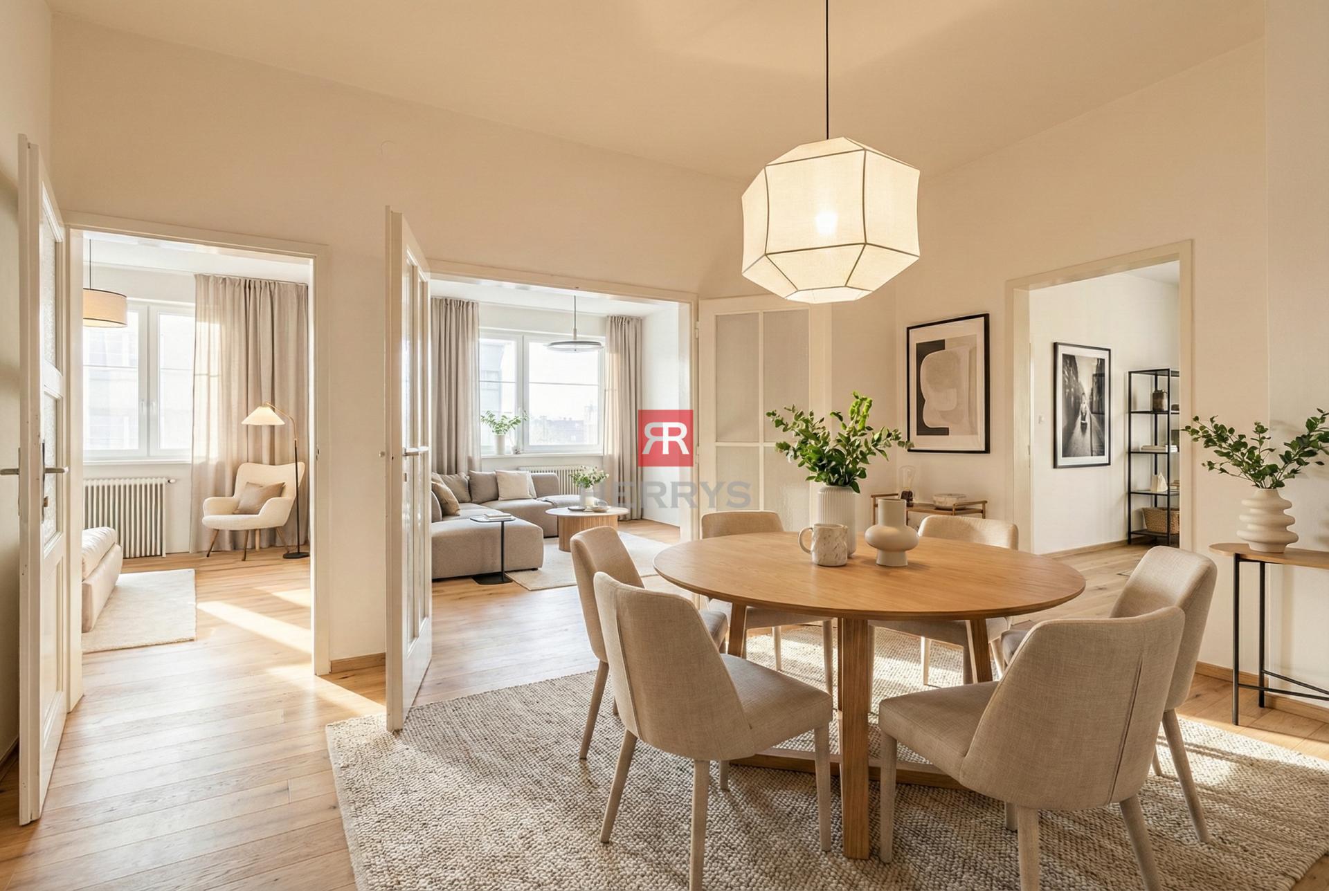 HERRYS - Na predaj exkluzívny staromestský 4 izbový byt s možnosťou prerobenia na 5 izbový&nbsp;