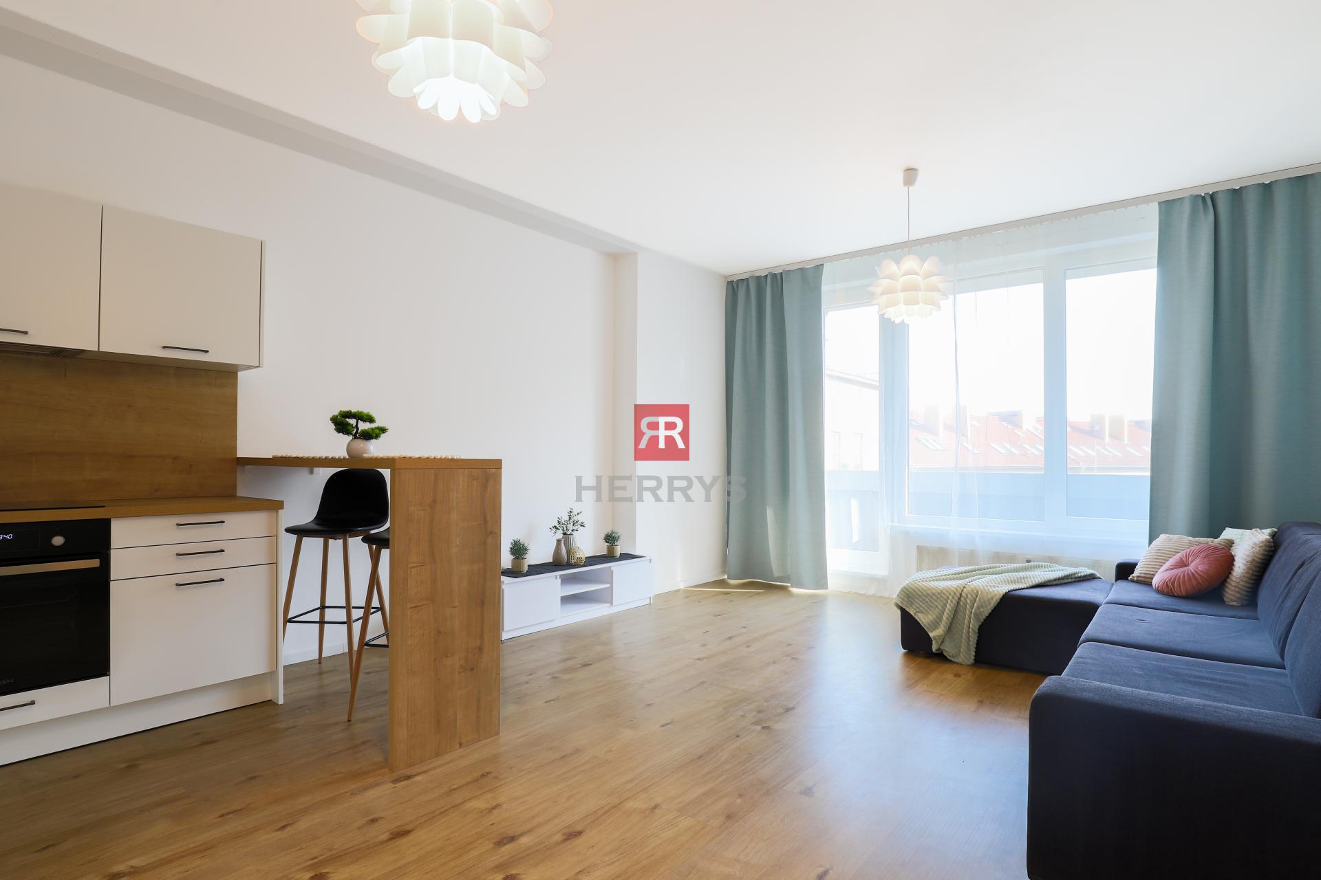 HERRYS - Na prenájom exkluzívne priestranný svetlý 1 izbový byt v top lokalite v Premiére, Staré mesto&nbsp;&nbsp;&nbsp;