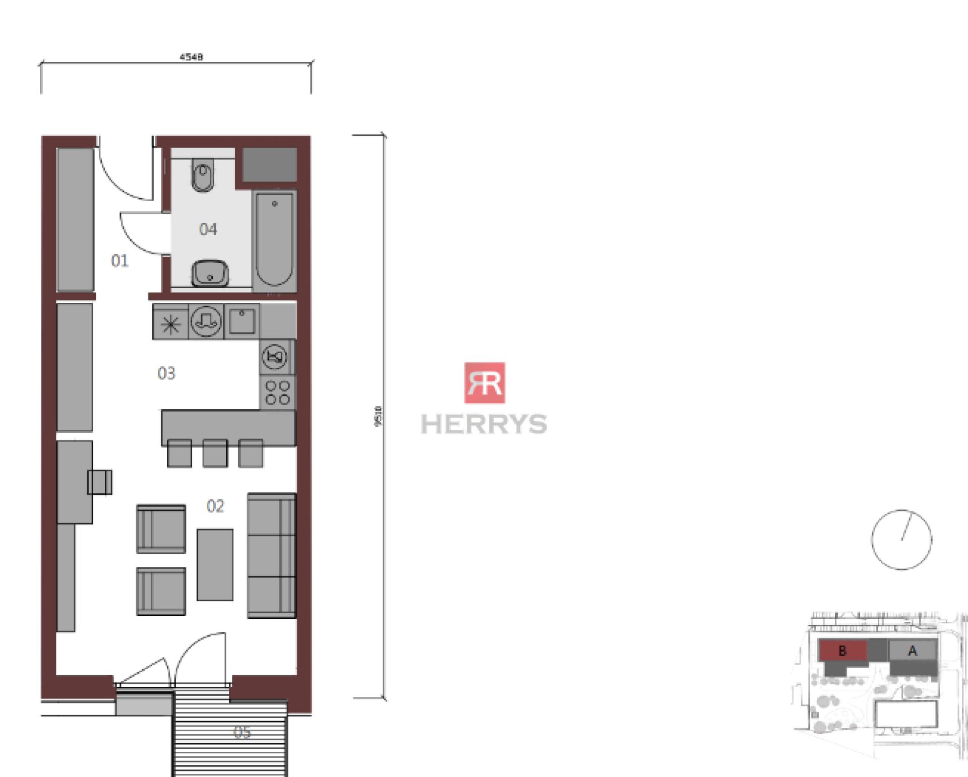 HERRYS - Exceptional 1-room apartment for rent, in the premium METROPOLIS complex