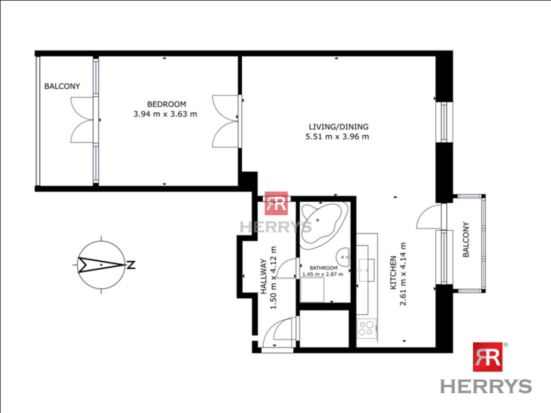 HERRYS - Spacious 2-room apartment for sale on Vietnamska Street