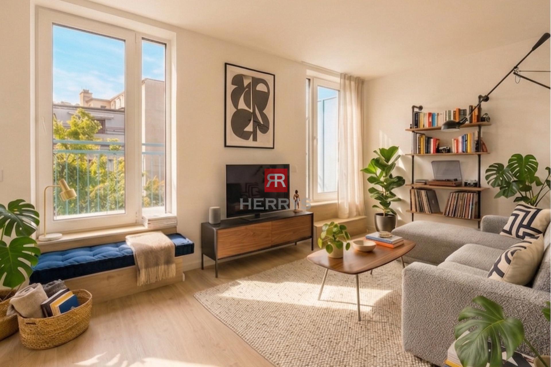 HERRYS - 1-room apartment in the center of Bratislava with a terrace in the UNO Poštová Residence project