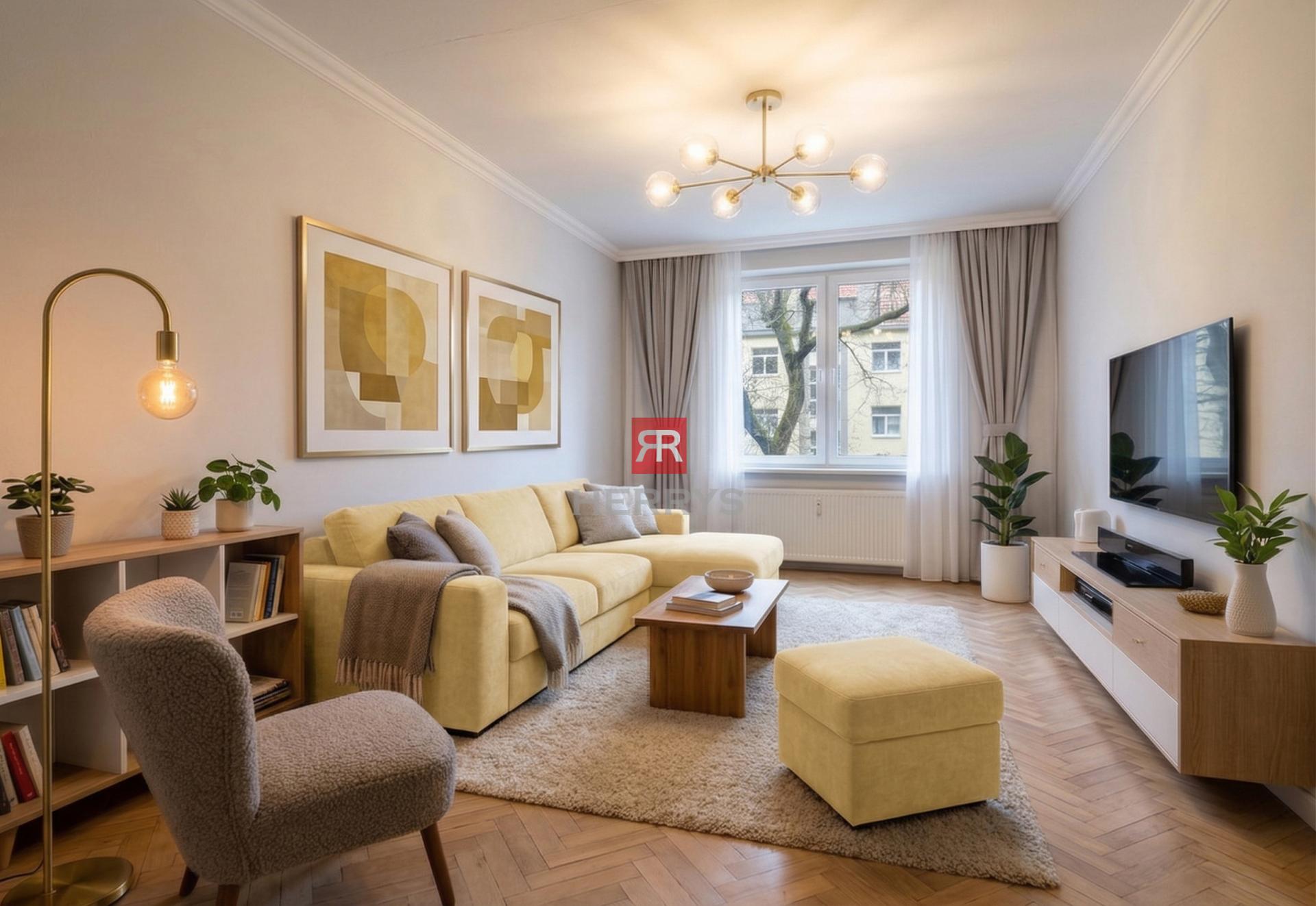 HERRYS - Na predaj výnimočný priestranný 3 izbový byt s pivnicou vo výbornej lokalite, na Trenčianskej ulici