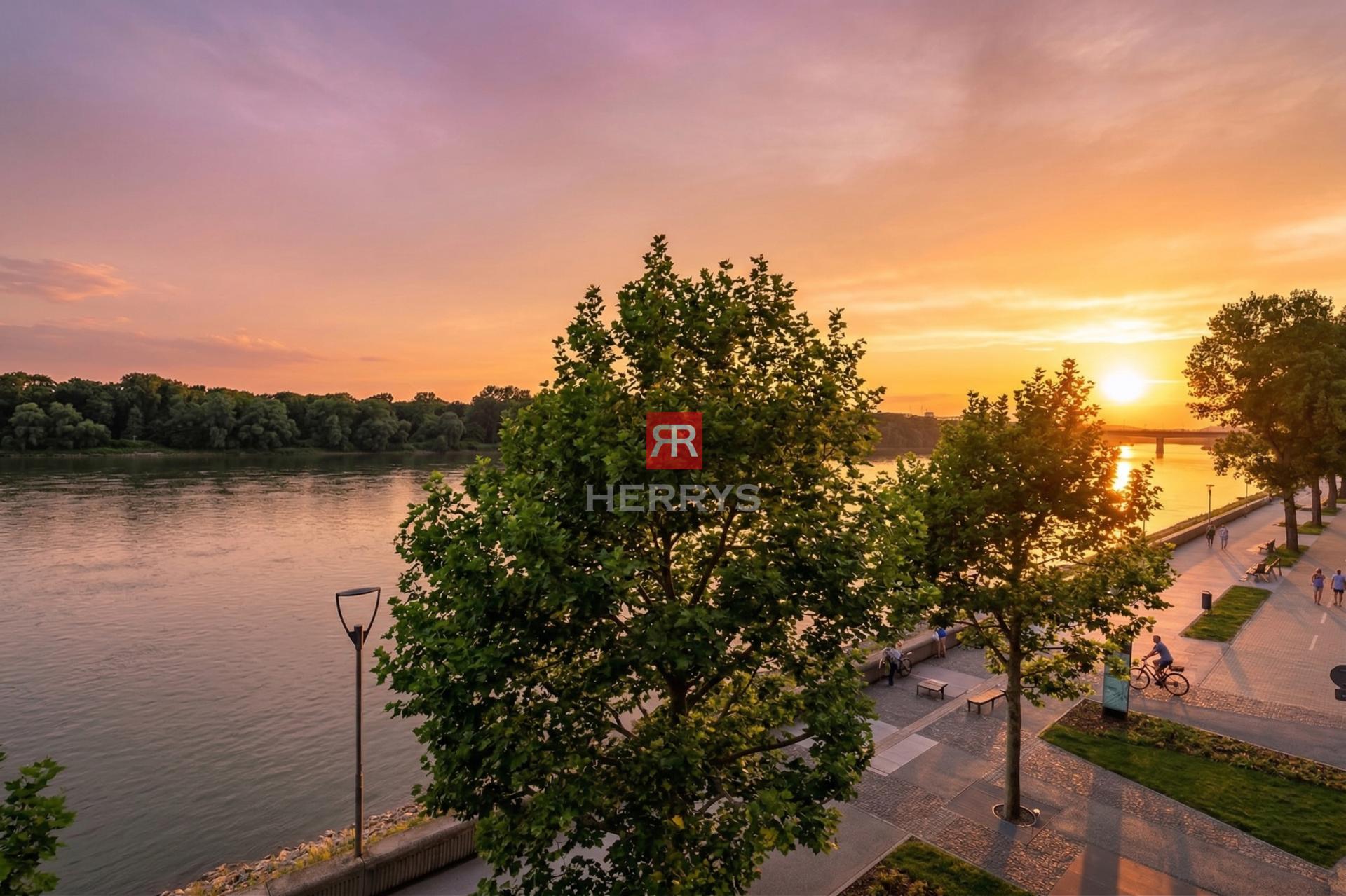 HERRYS - Na prenájom luxusný 3-izbový byt s terasou a výhľadom na Dunaj v projekte River Park