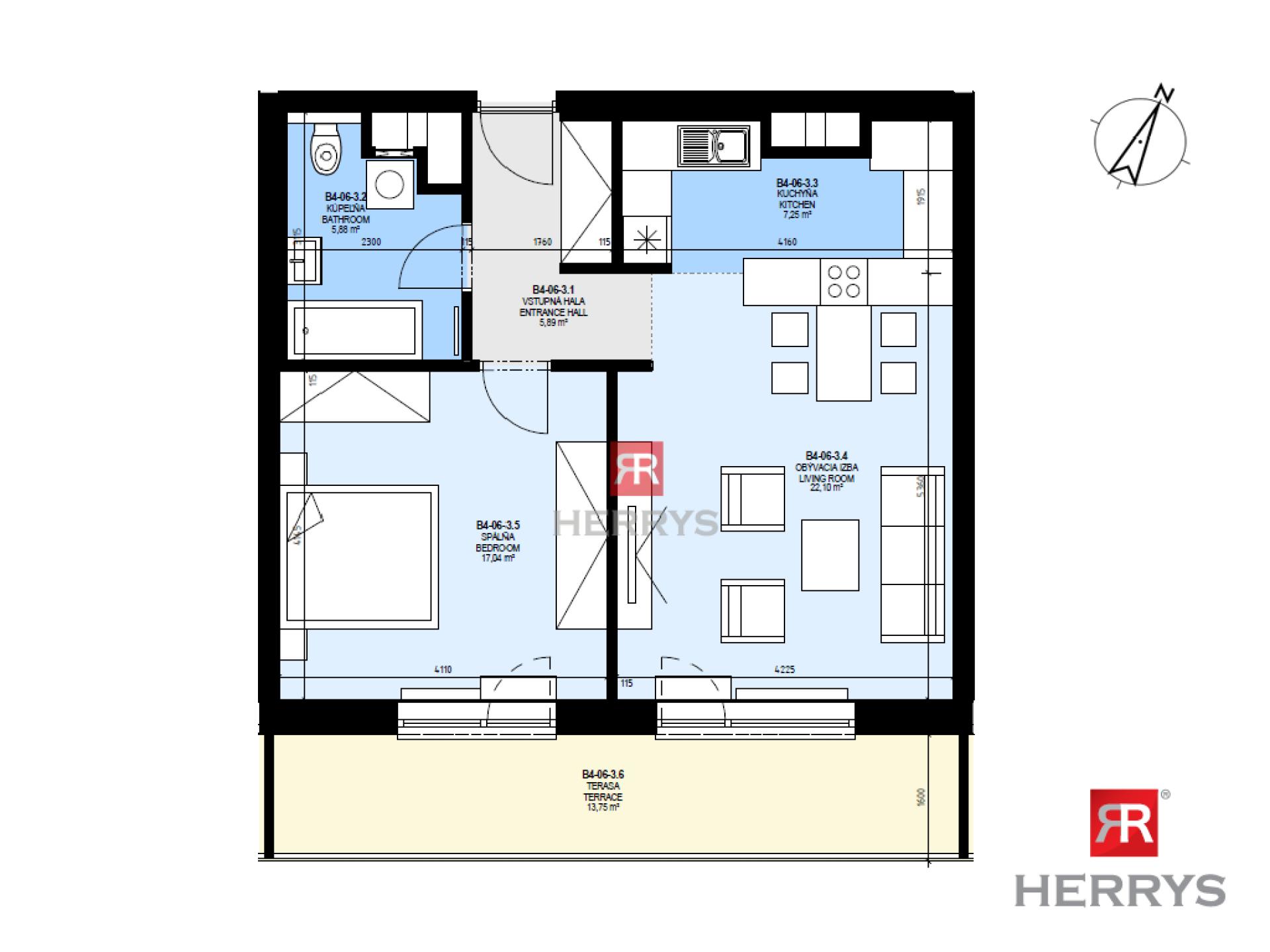 HERRYS – Štýlový 2-izbový byt s hrejivou atmosférou na najvyššom poschodí &nbsp;| S parkovaním | Slnečnice Viladomy