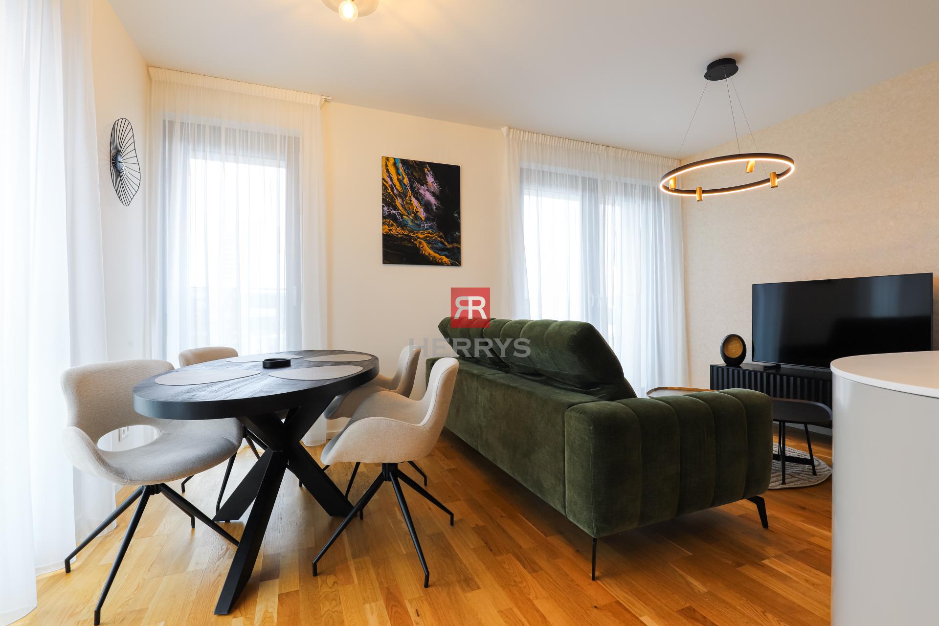 HERRYS - Exclusive, designer 3-room apartment for rent in the premium METROPOLIS complex