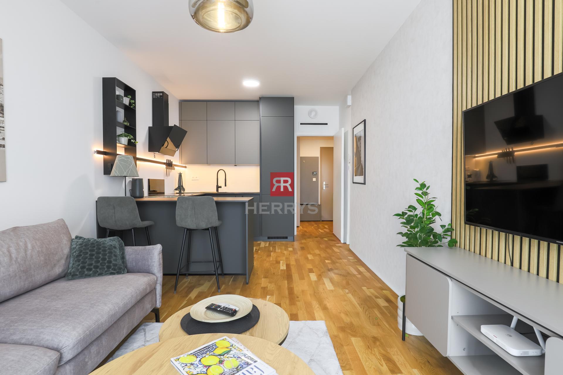 HERRYS - Na prenájom úplne nový štýlový 2-izbový v Downtowne na Bottovej ulici | S parkovaním